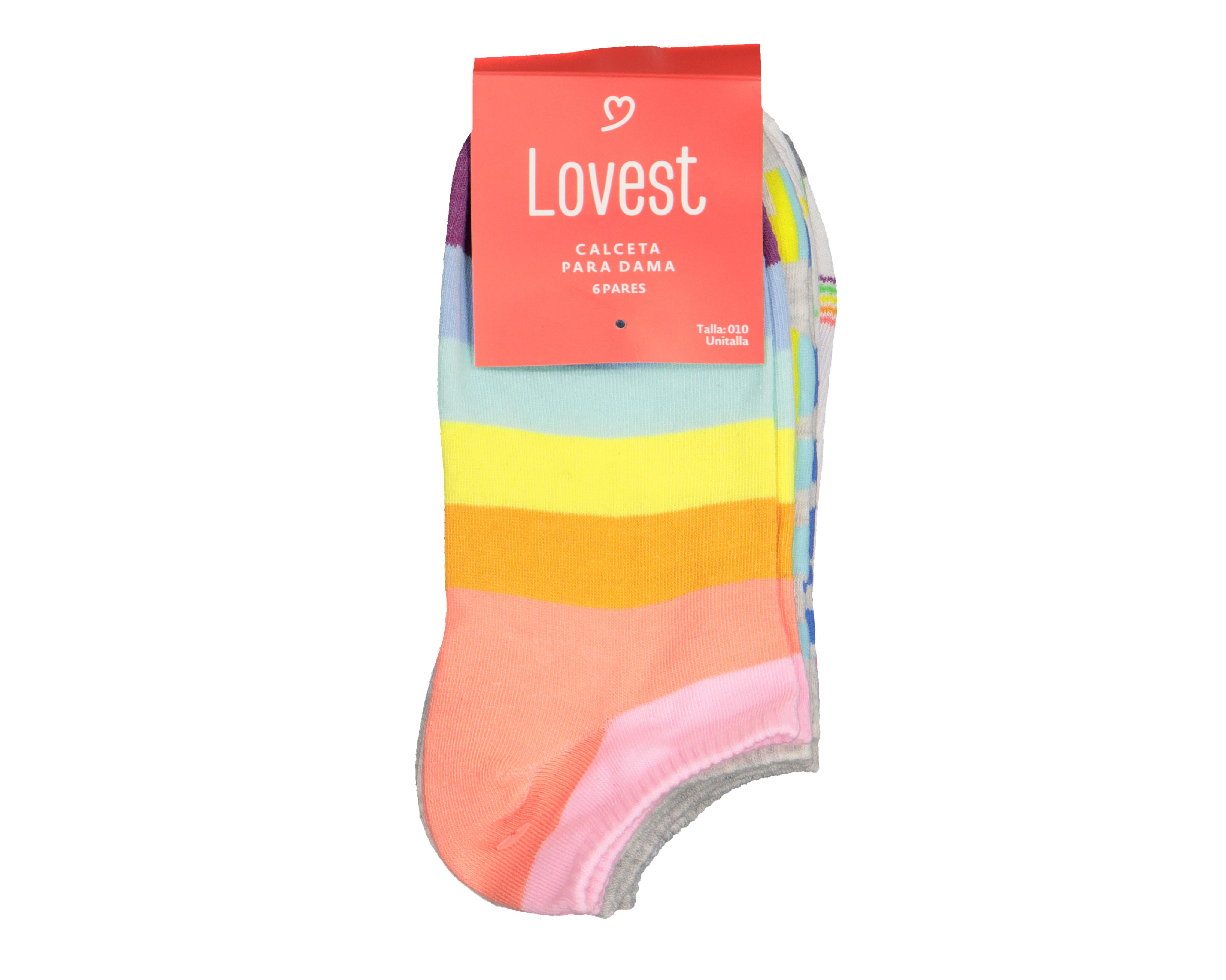 Foto 4 pulgar | Calcetas Tines Lovest para Mujer 6 Pares