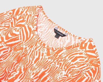 Foto 3 | Blusa Thinner Manga Corta Animal Print