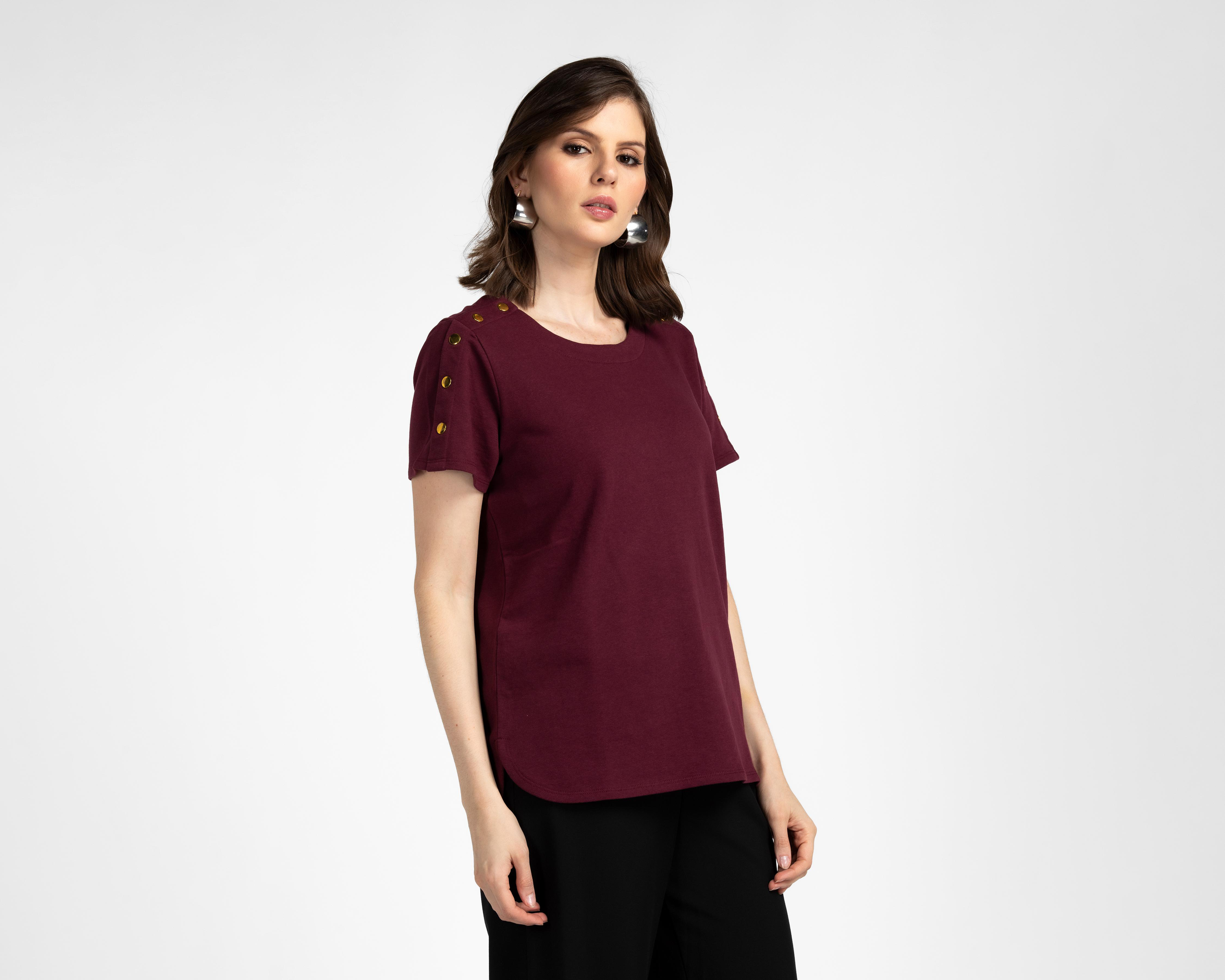 Foto 2 pulgar | Blusa Manga Corta Sahara para Mujer