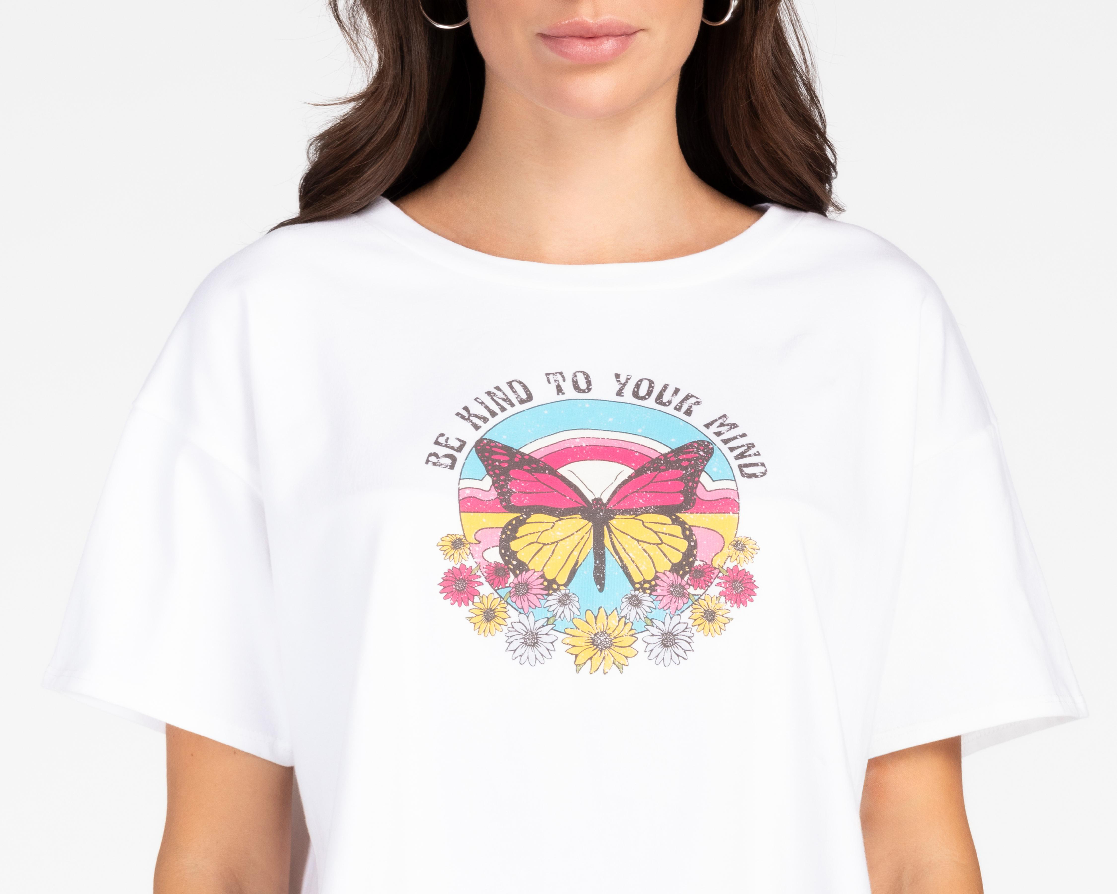 Foto 5 pulgar | Playera Refill Manga Corta para Mujer