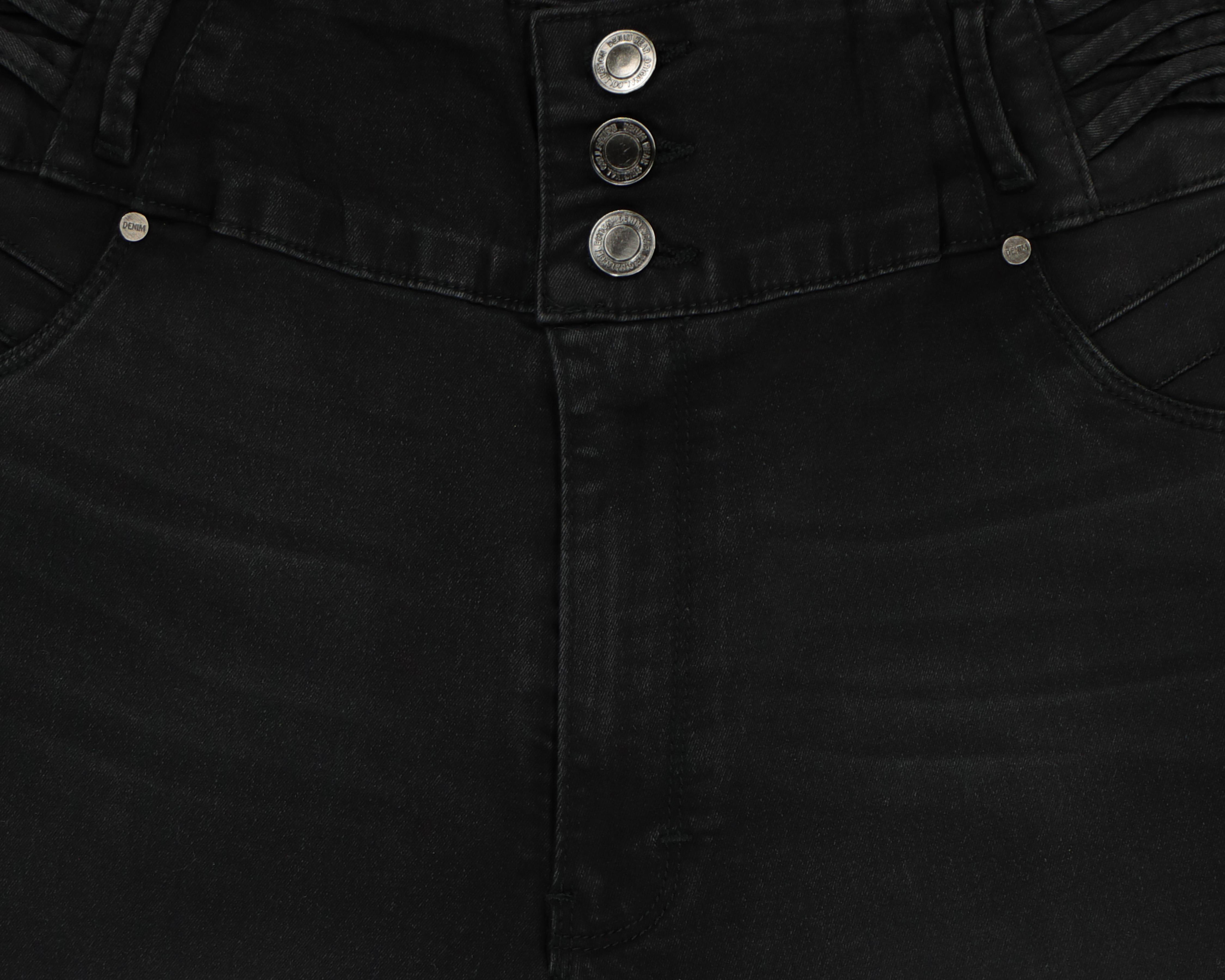Foto 4 pulgar | Jeans Sahara Slim Fit Negro