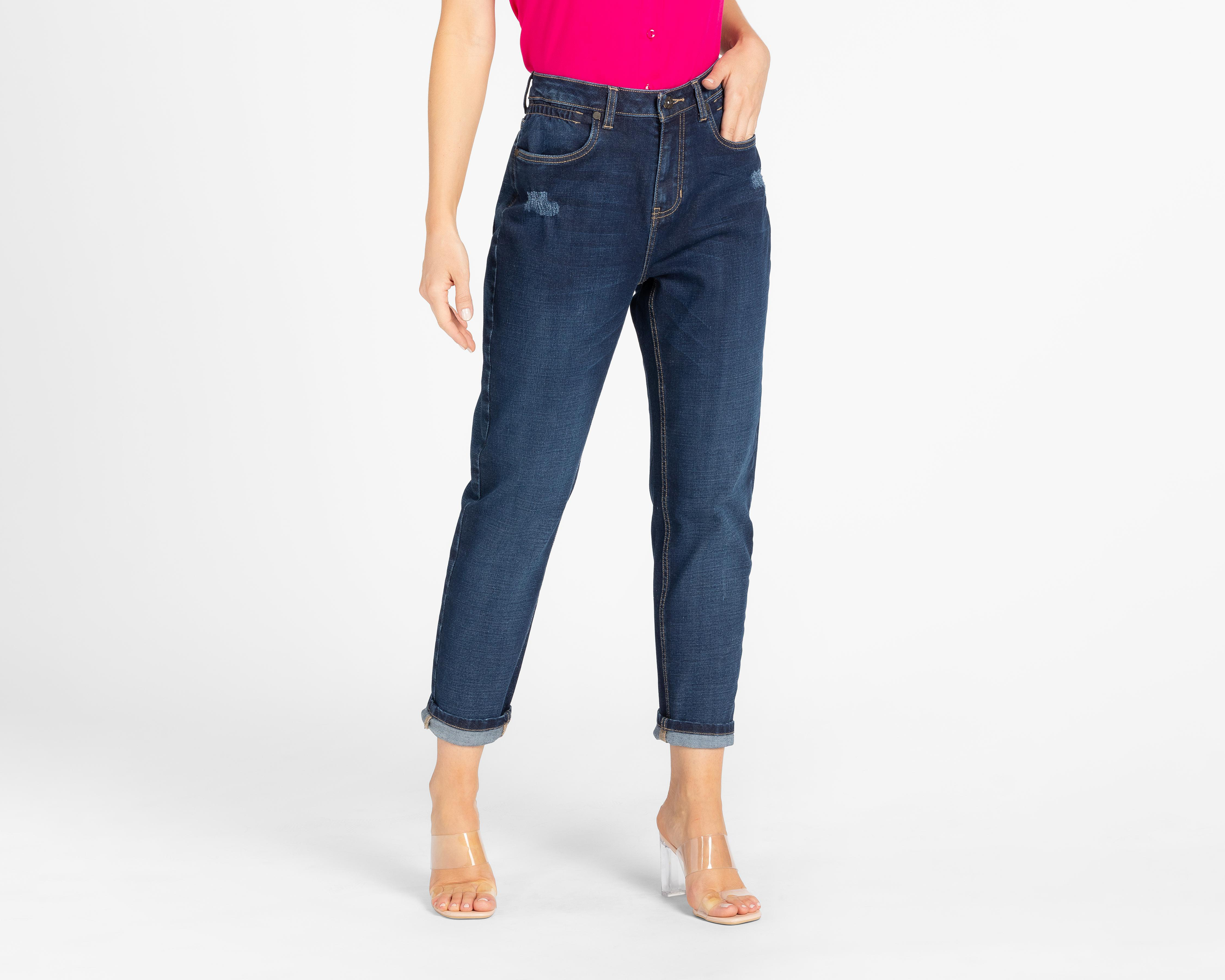Foto 1 | Jeans Lee Mom con Destrucciones
