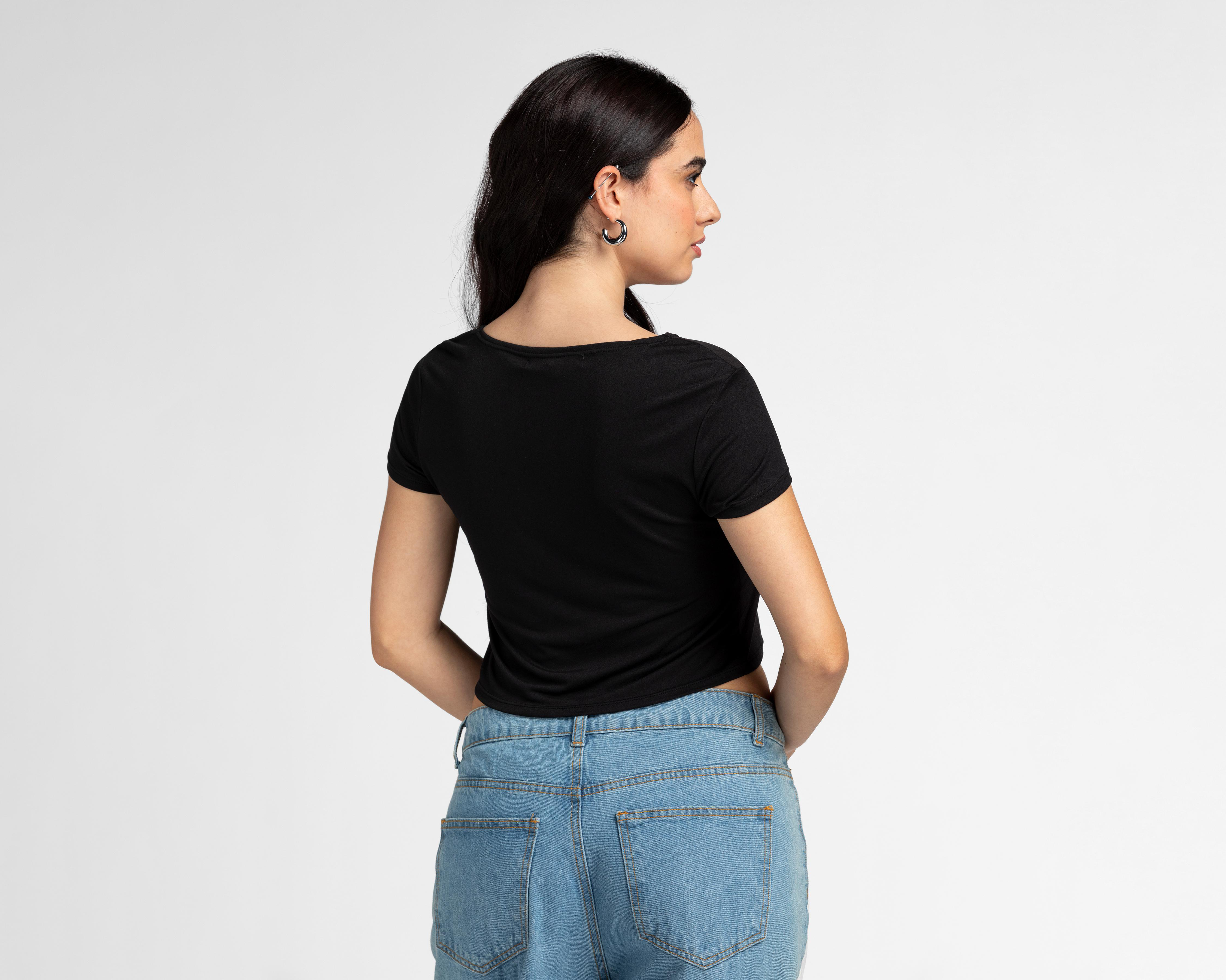 Foto 4 pulgar | Playera Refill Manga Corta con Estampado para Mujer