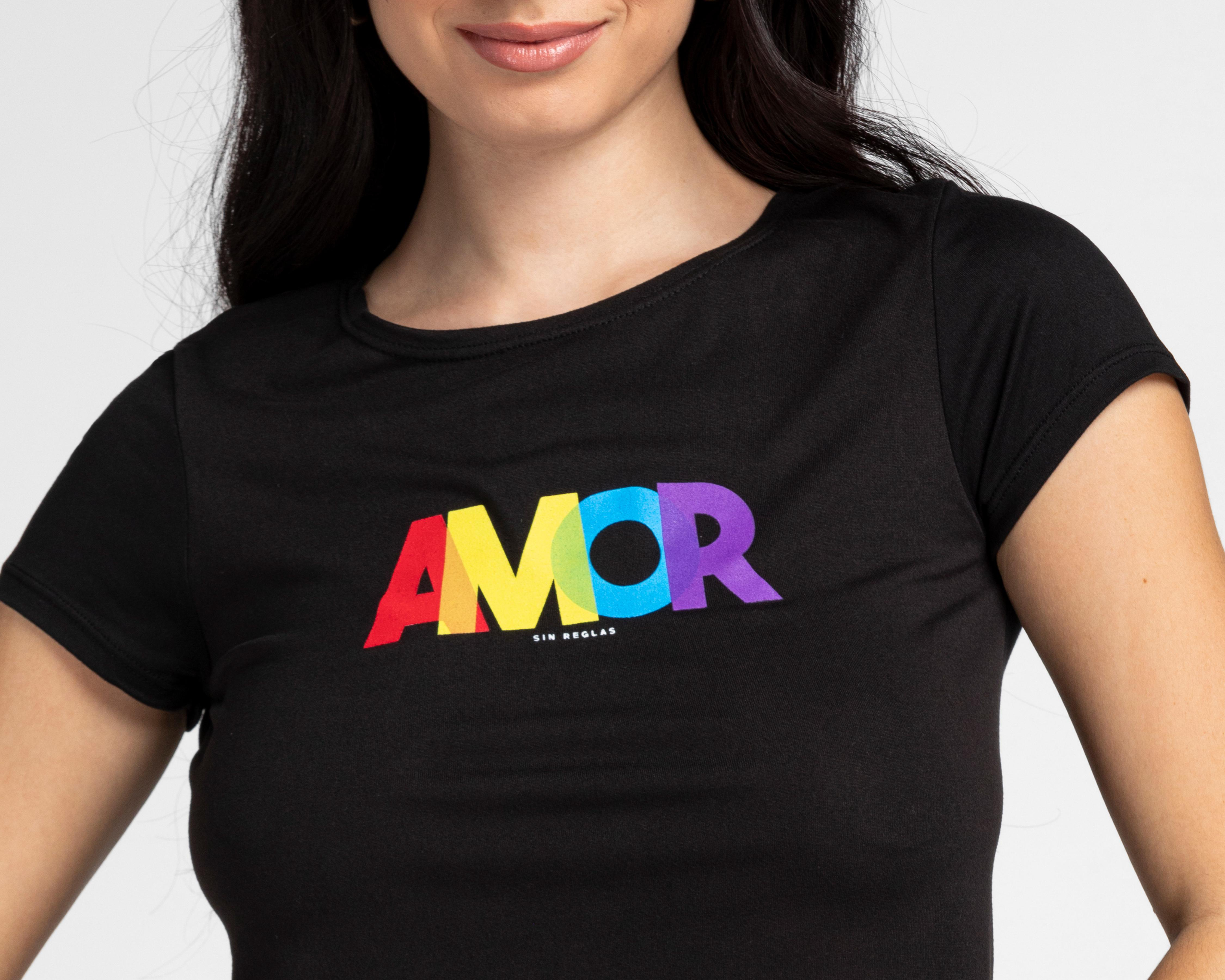 Foto 5 pulgar | Playera Refill Manga Corta con Estampado para Mujer