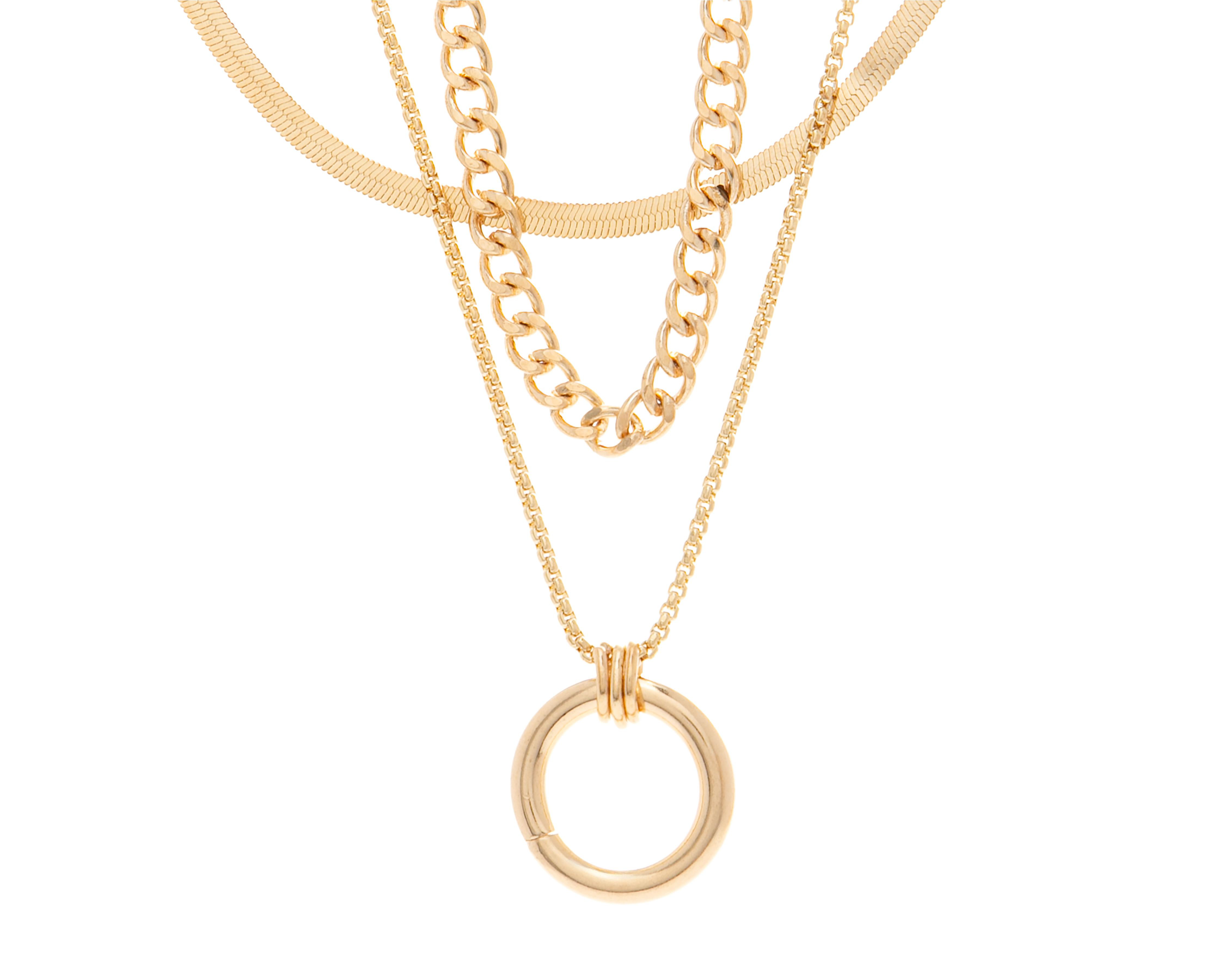 Foto 3 pulgar | Collar Jennifer Lopez Dorado