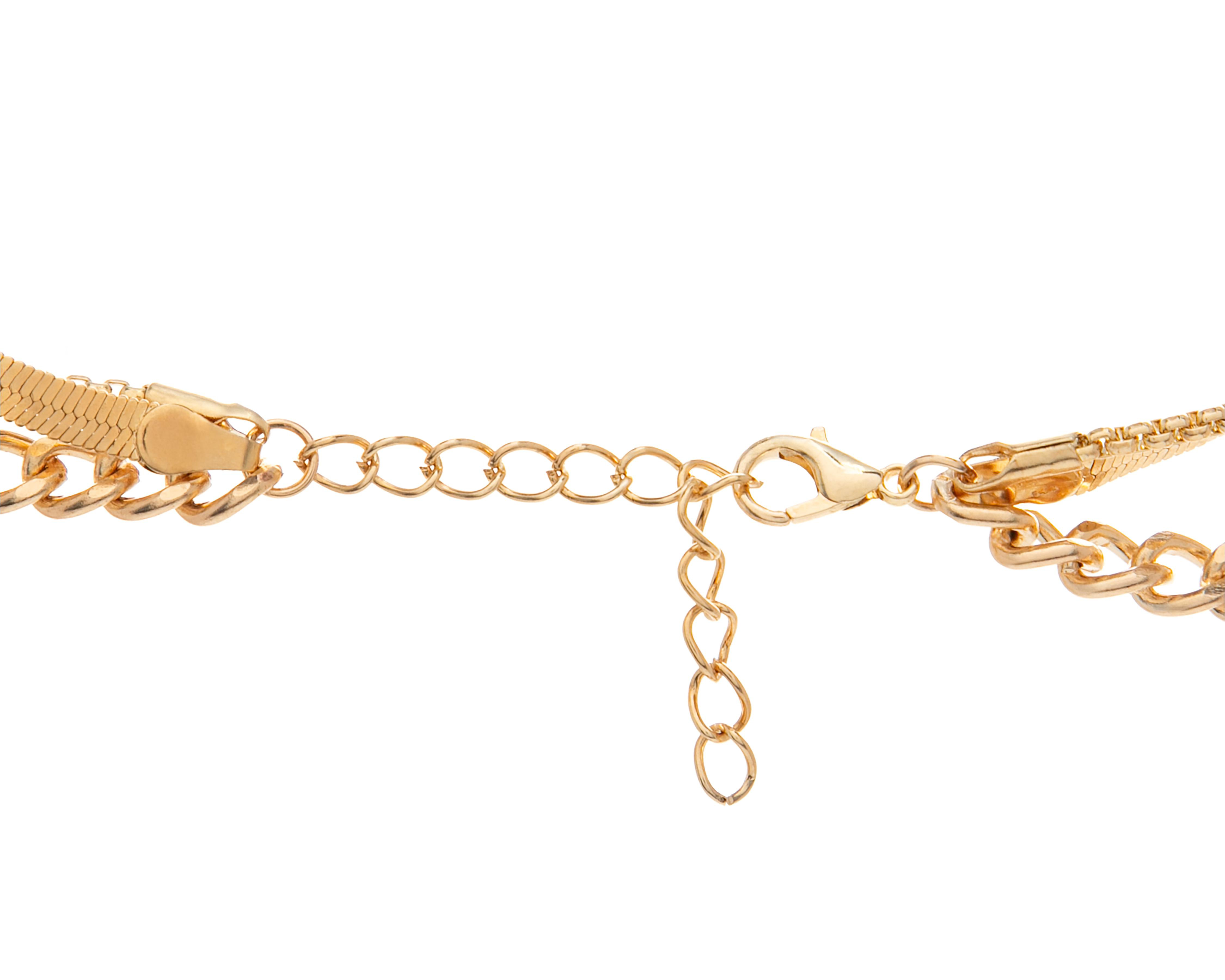 Foto 4 pulgar | Collar Jennifer Lopez Dorado