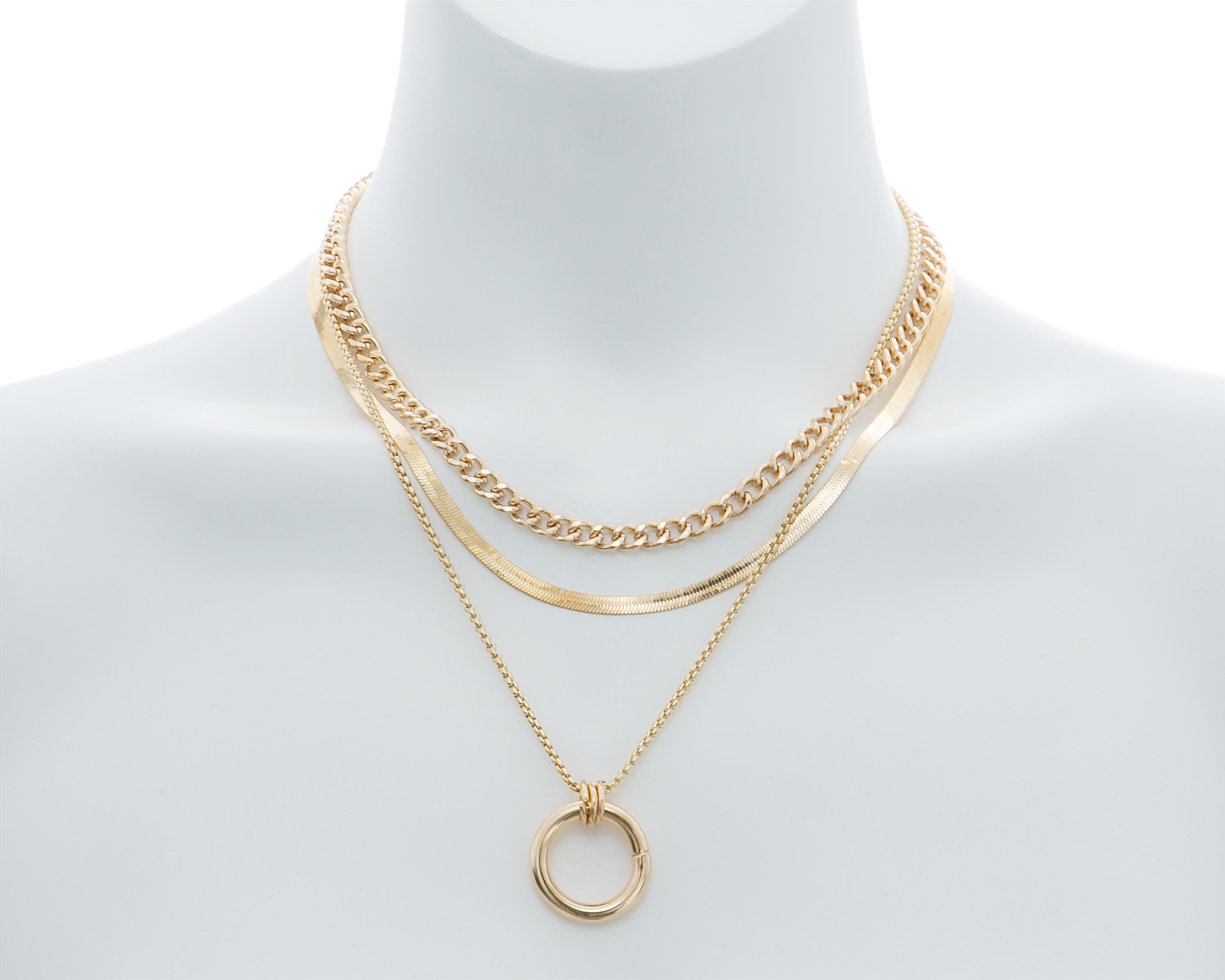 Foto 5 pulgar | Collar Jennifer Lopez Dorado