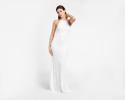 Foto 2 | Vestido Minuet de Noche con Lentejuelas Blanco