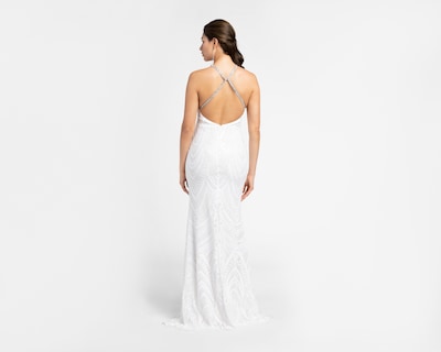 Foto 3 | Vestido Minuet de Noche con Lentejuelas Blanco