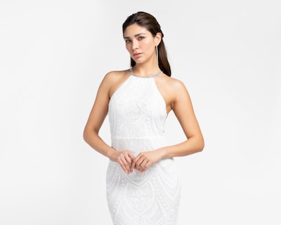 Foto 4 | Vestido Minuet de Noche con Lentejuelas Blanco