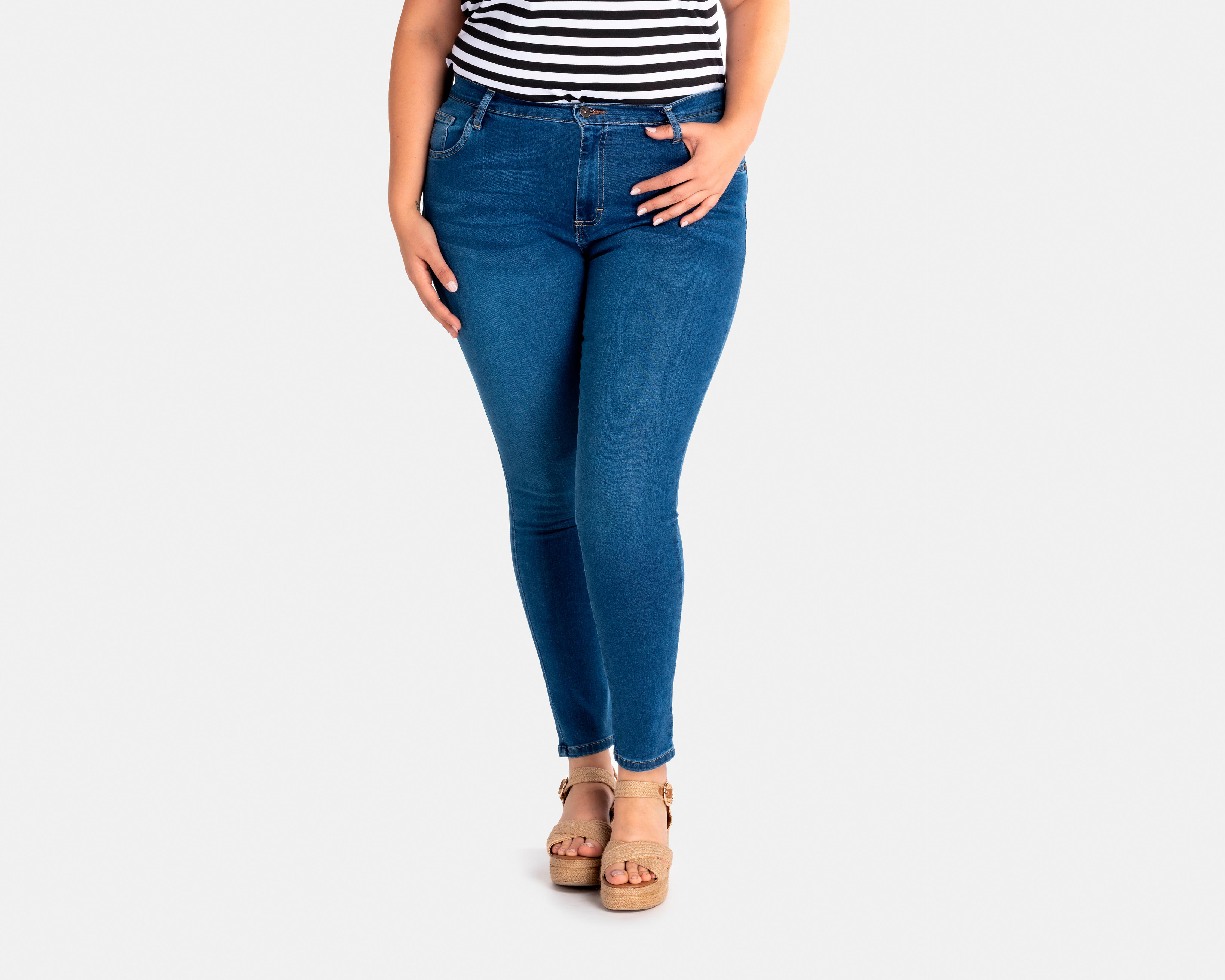 Foto 5 pulgar | Jeans Lee Skinny Deslavados