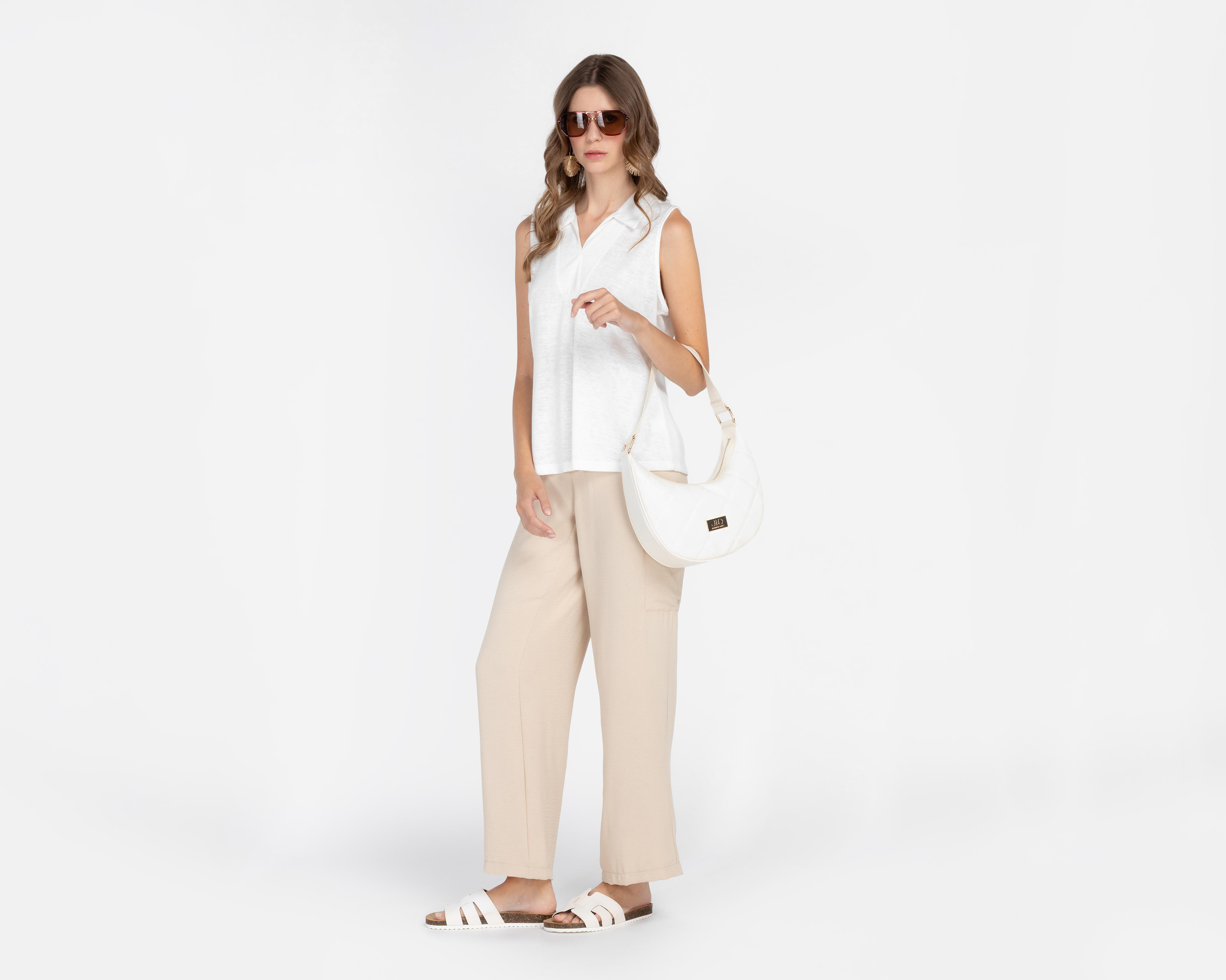 Foto 3 pulgar | Pantalón Cargo Sahara Beige para Mujer