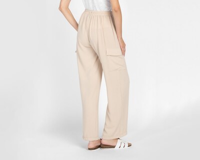 Foto 3 | Pantalón Cargo Sahara Beige para Mujer