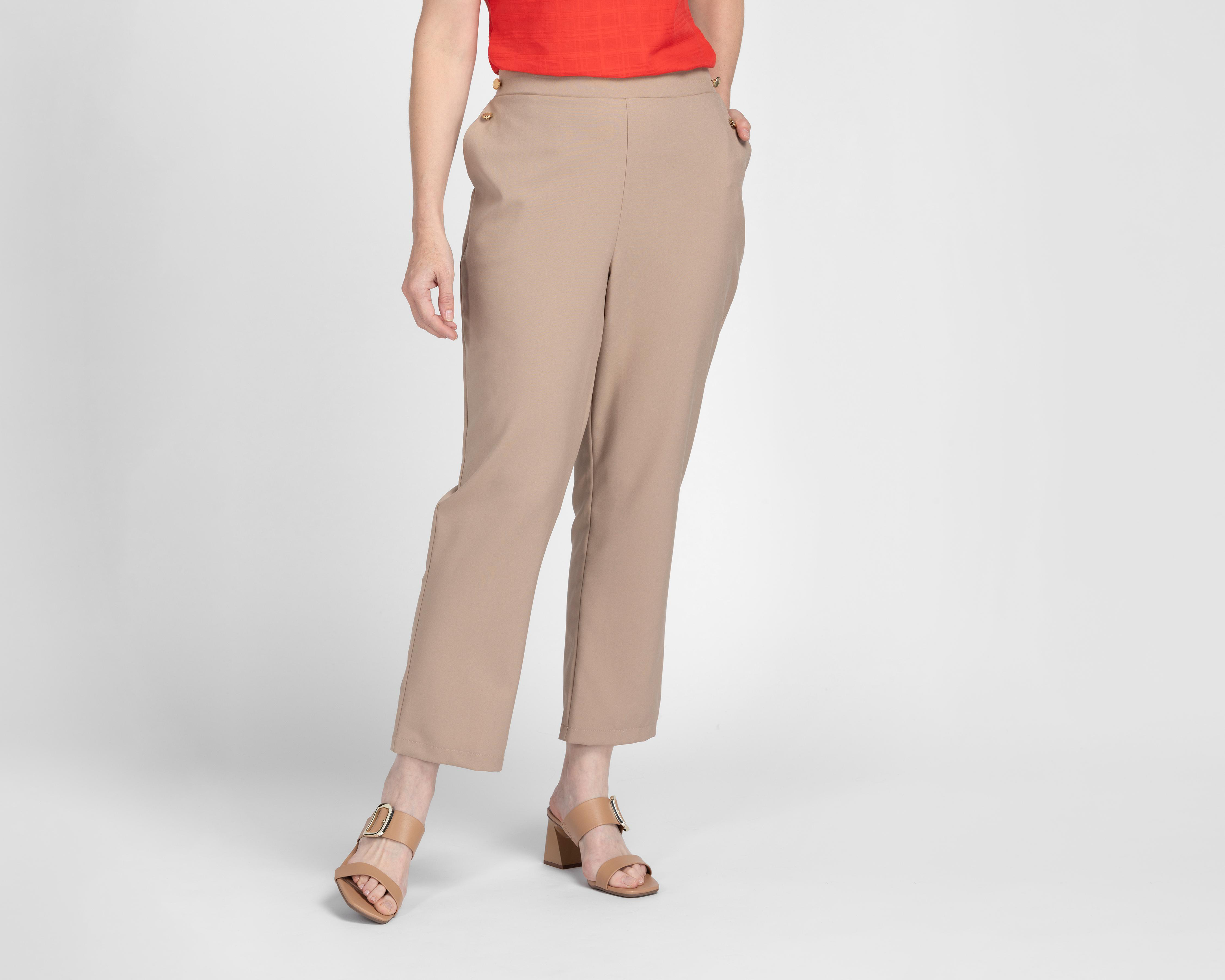 Pantalón de Vestir Sahara Café para Mujer