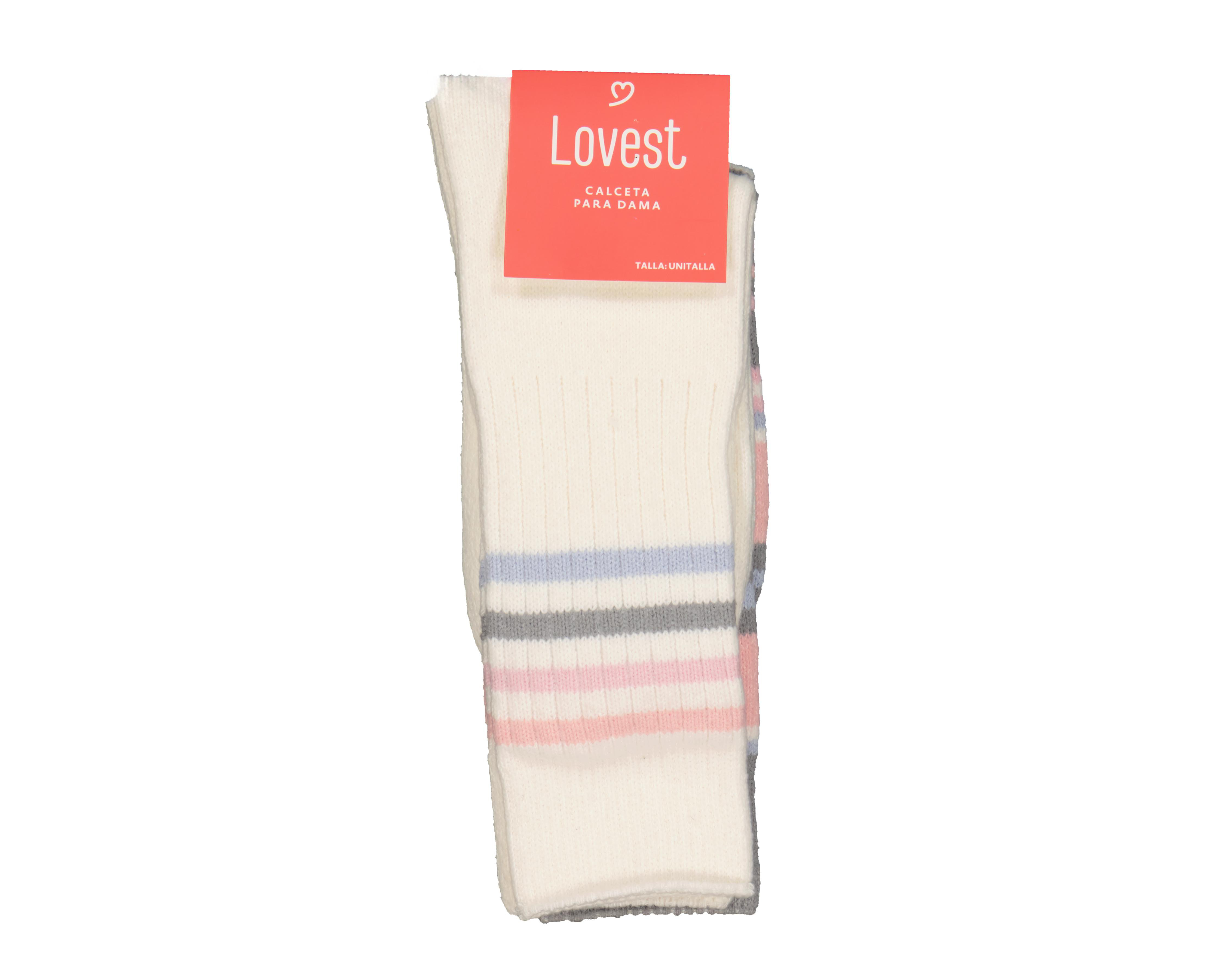 Foto 4 pulgar | Calcetas Largas Lovest para Mujer 2 Pares