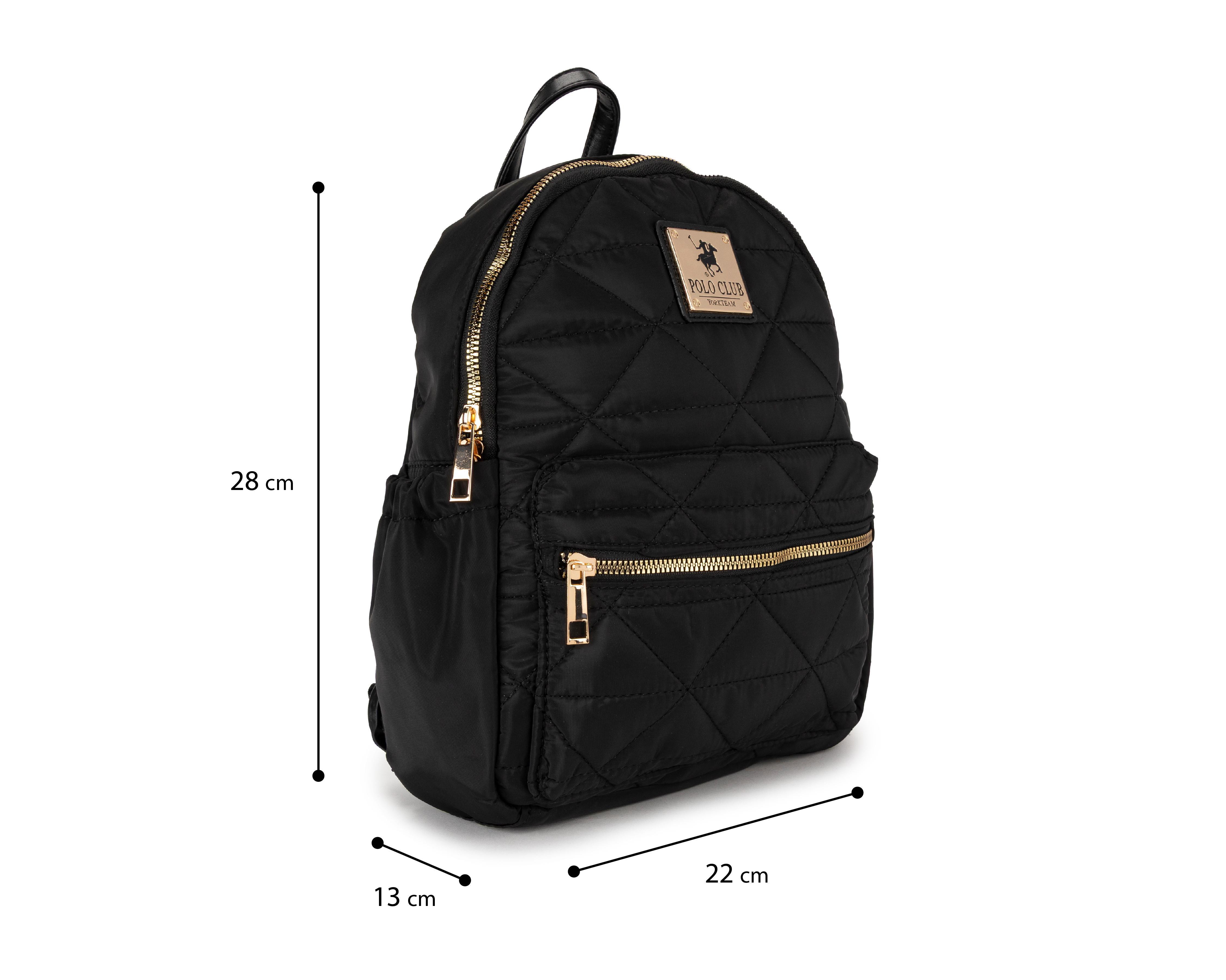 Foto 6 pulgar | Mochila York Team Polo Club Negra