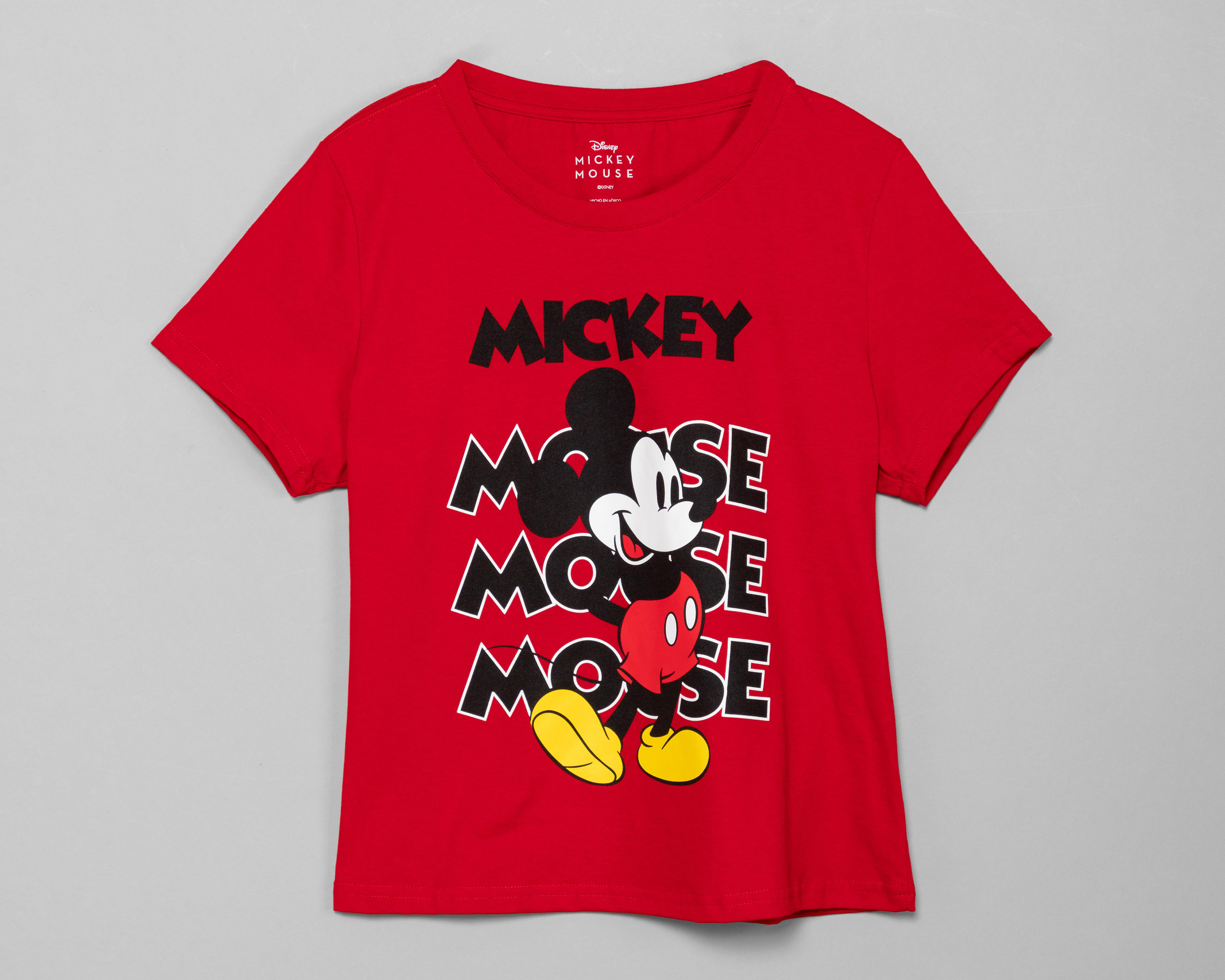 Foto 2 pulgar | Playera Disney Mickey Mouse Estampada