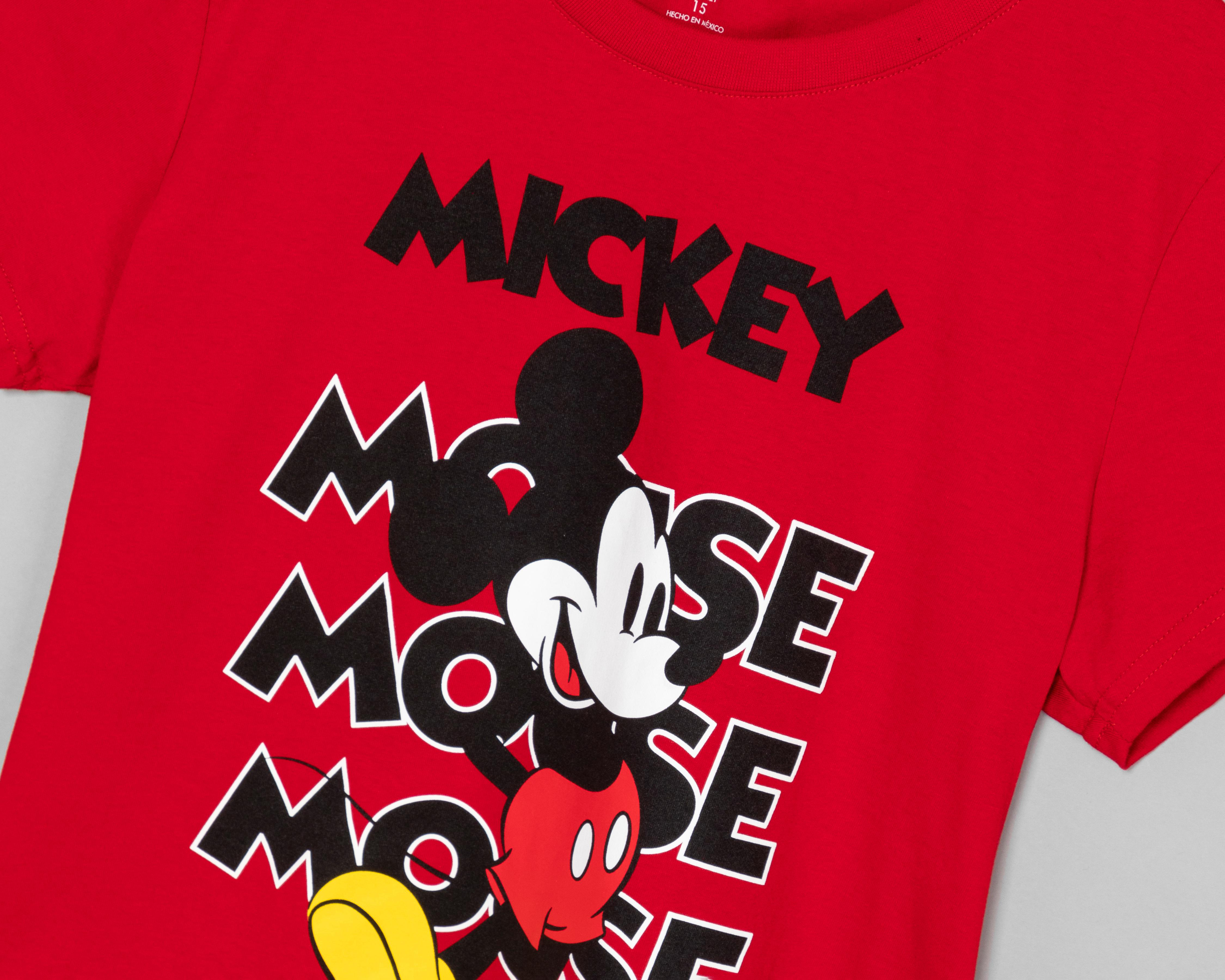 Foto 4 pulgar | Playera Disney Mickey Mouse Estampada