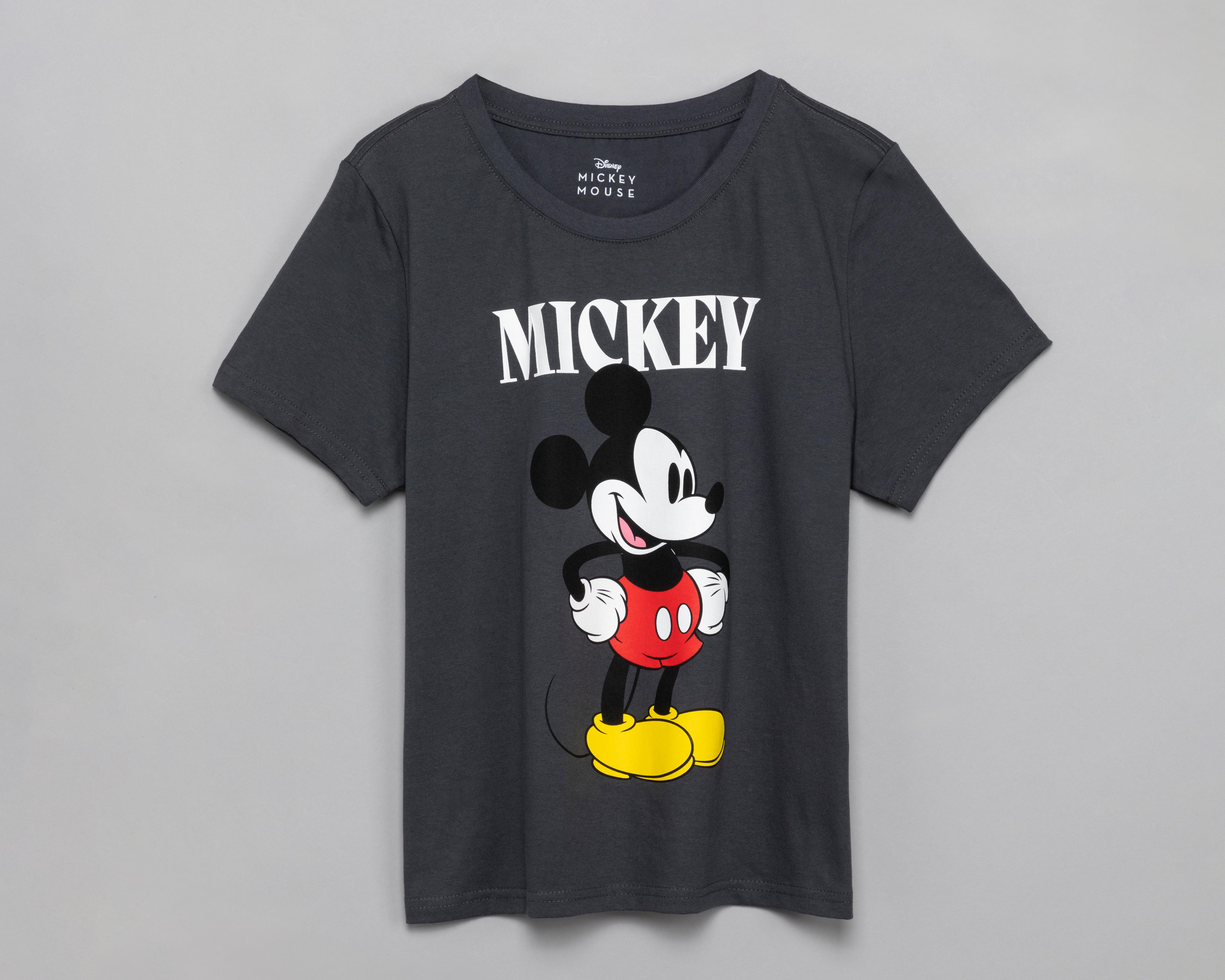 Foto 2 pulgar | Playera Disney Mickey Mouse Estampada