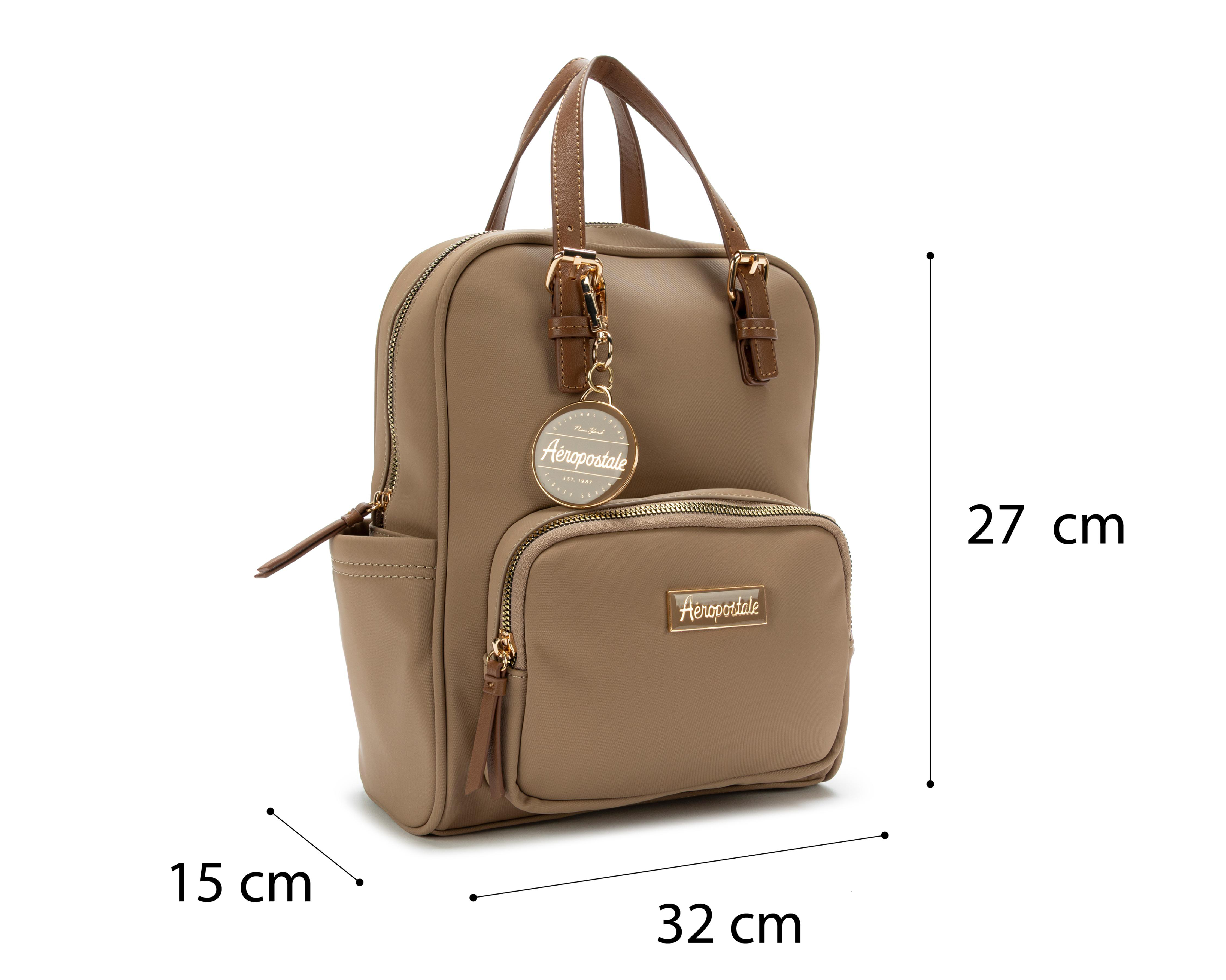 Foto 6 pulgar | Mochila Aéropostale Beige