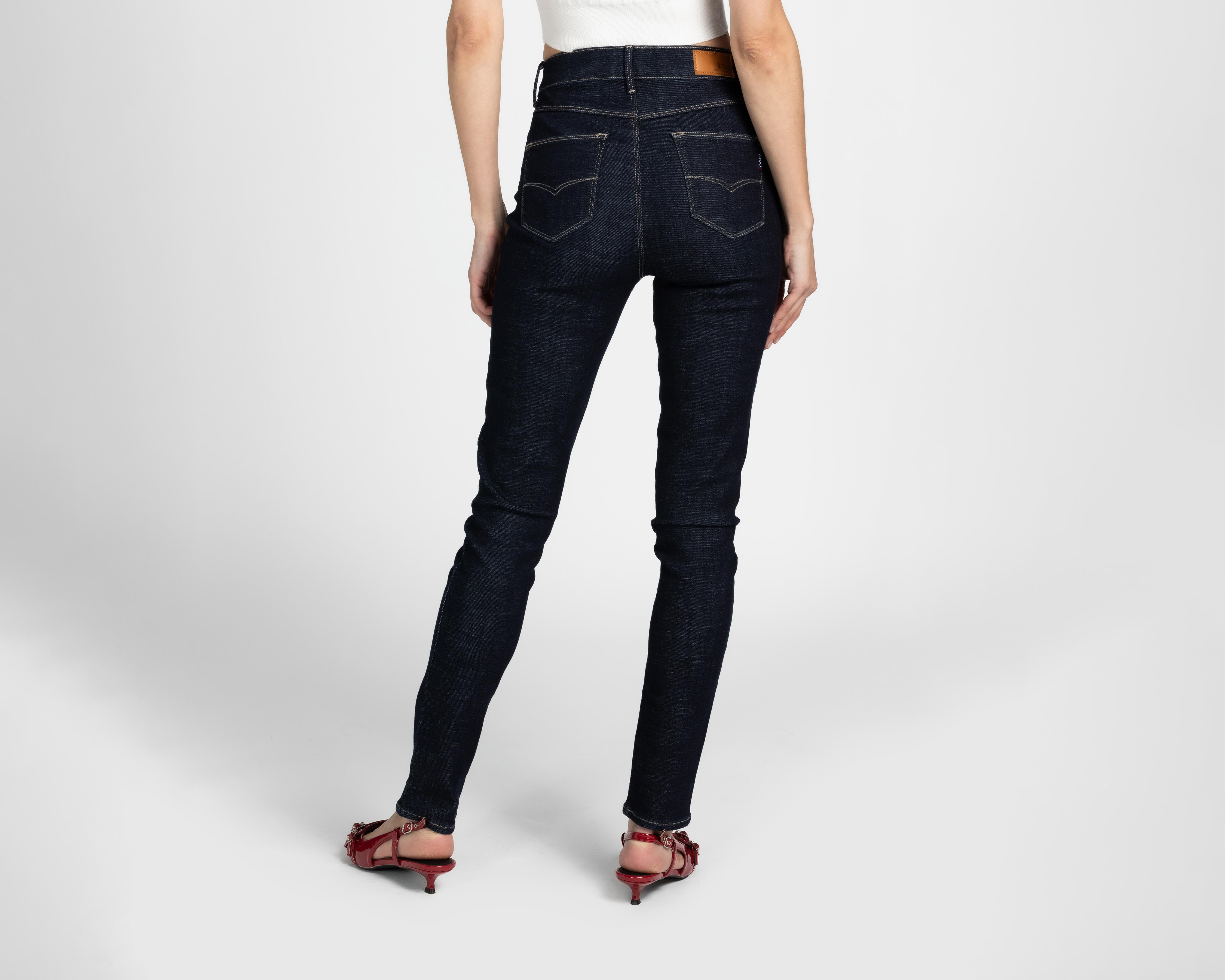 Foto 4 pulgar | Jeans Oggi Skinny Fit Azules