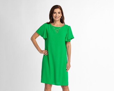 Foto 7 | Vestido Sahara Casual Manga Corta con Collar
