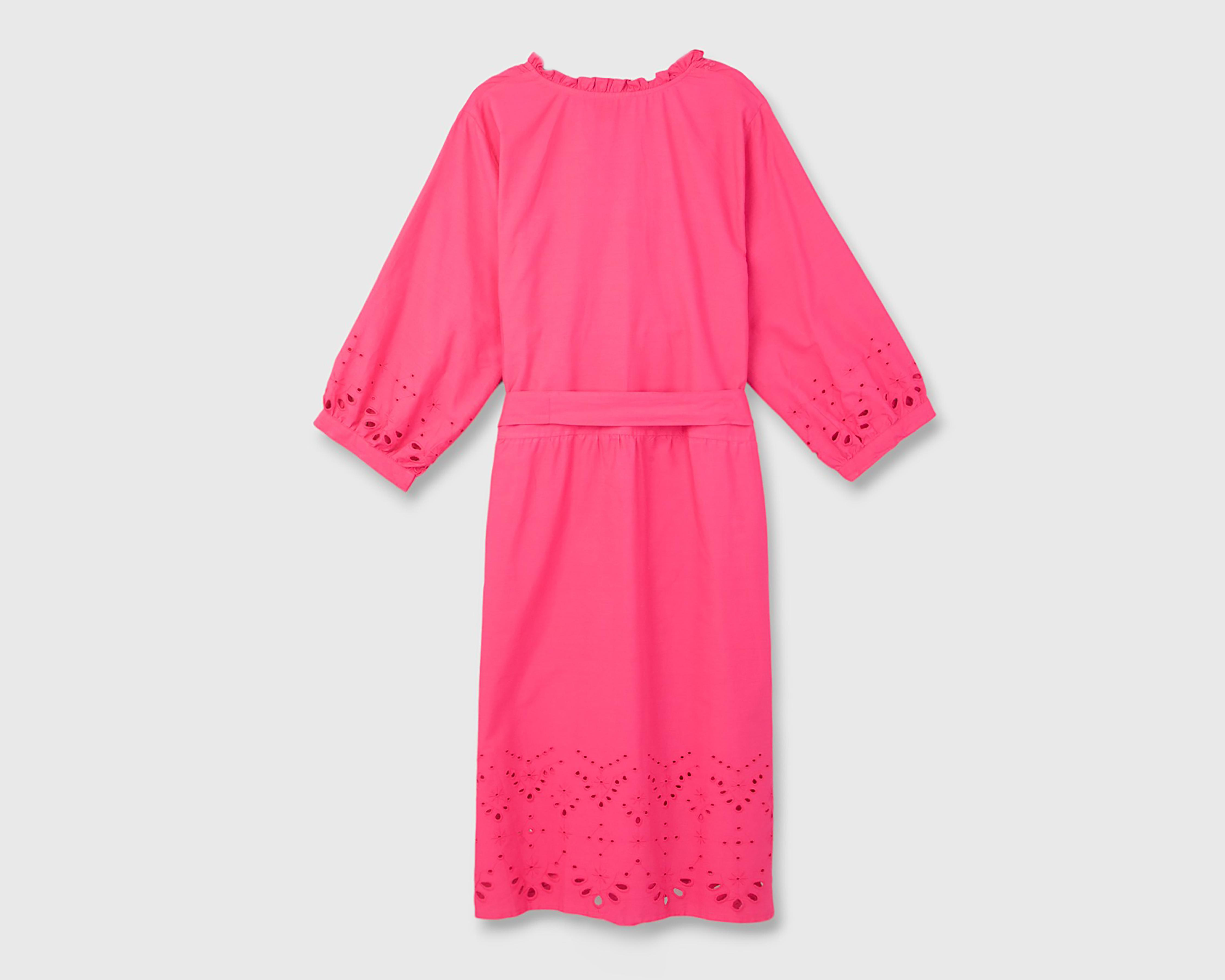 Foto 3 pulgar | Vestido Casual Sahara Rosa con Botones