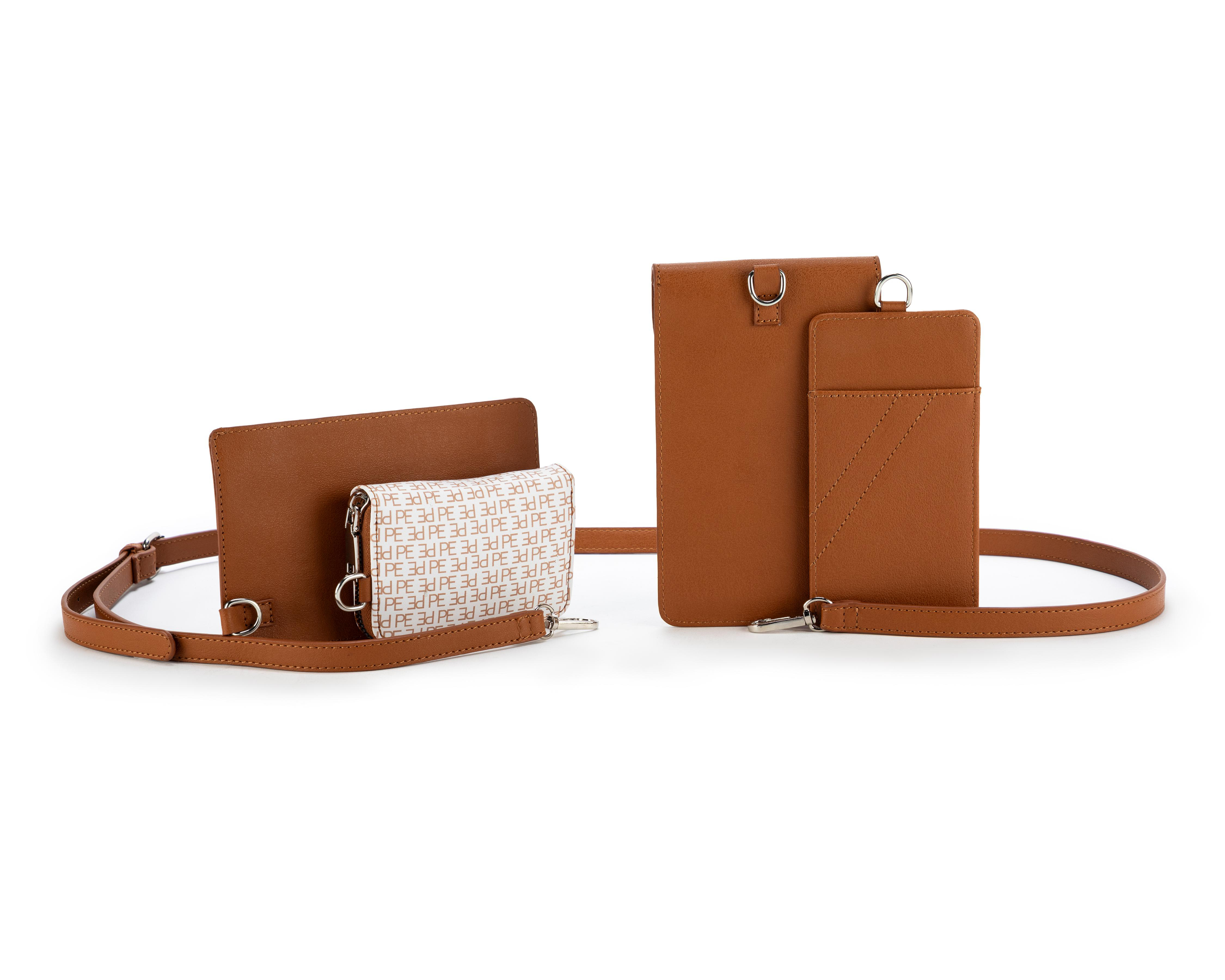 Foto 4 pulgar | Set de Cartera para Mujer Perry Ellis Camel 5 Piezas