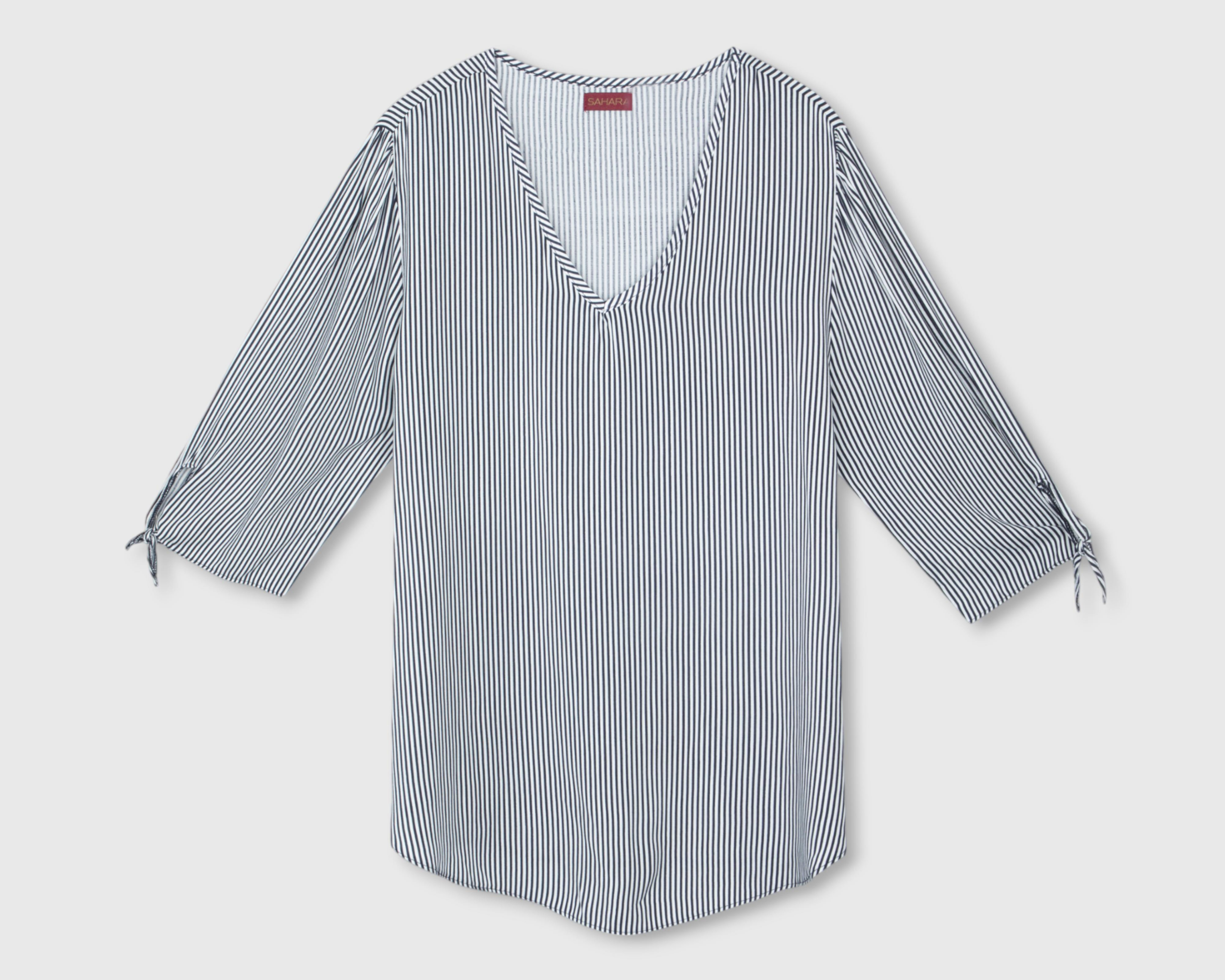 Foto 1 | Blusa Sahara Manga 3/4 con Nudos