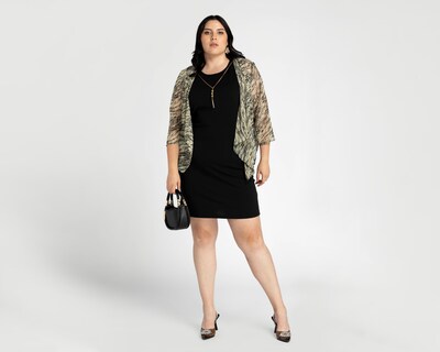 Foto 2 | Vestido Sahara Coctel con Collar y Cárdigan