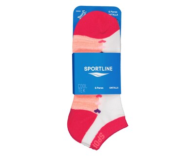 Foto 3 | Calcetas Deportivas Sportline para Mujer 6 Pares
