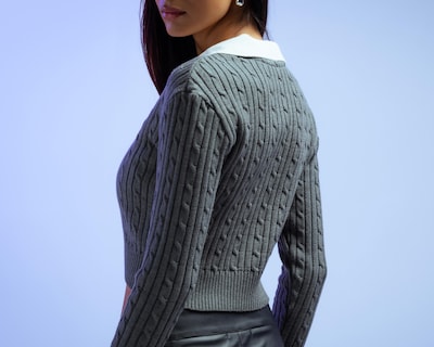 Foto 5 | Suéter con Cuello Polo Strona para Mujer