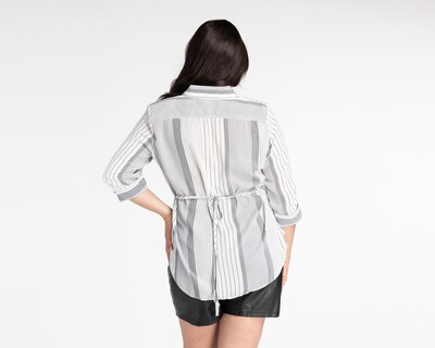 Foto 6 | Blusa Paloma Manga 3/4 a Rayas