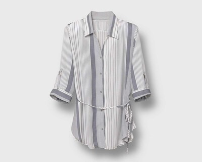 Foto 8 | Blusa Paloma Manga 3/4 a Rayas