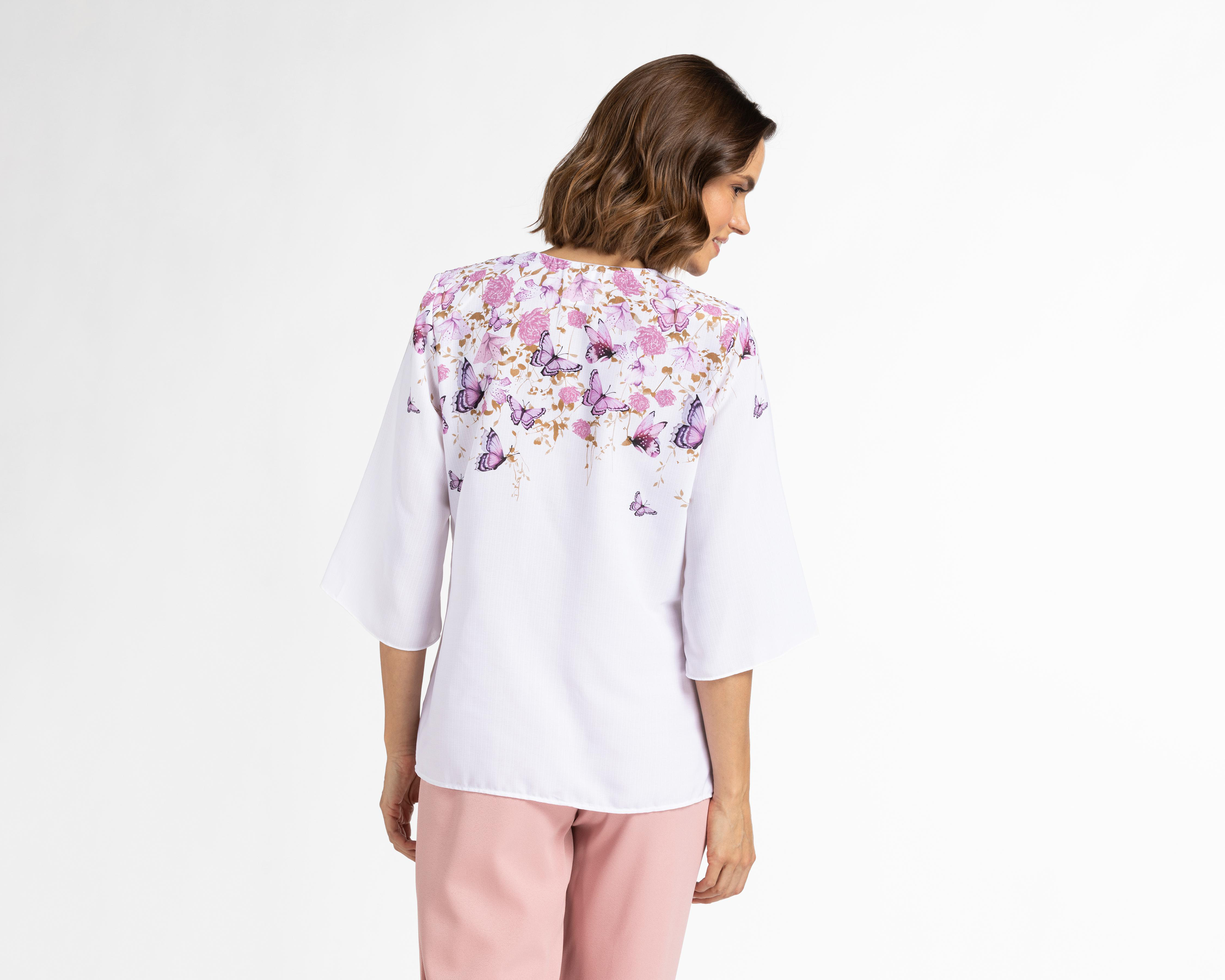 Foto 2 | Blusa Paloma Manga 3/4 con Cuello V