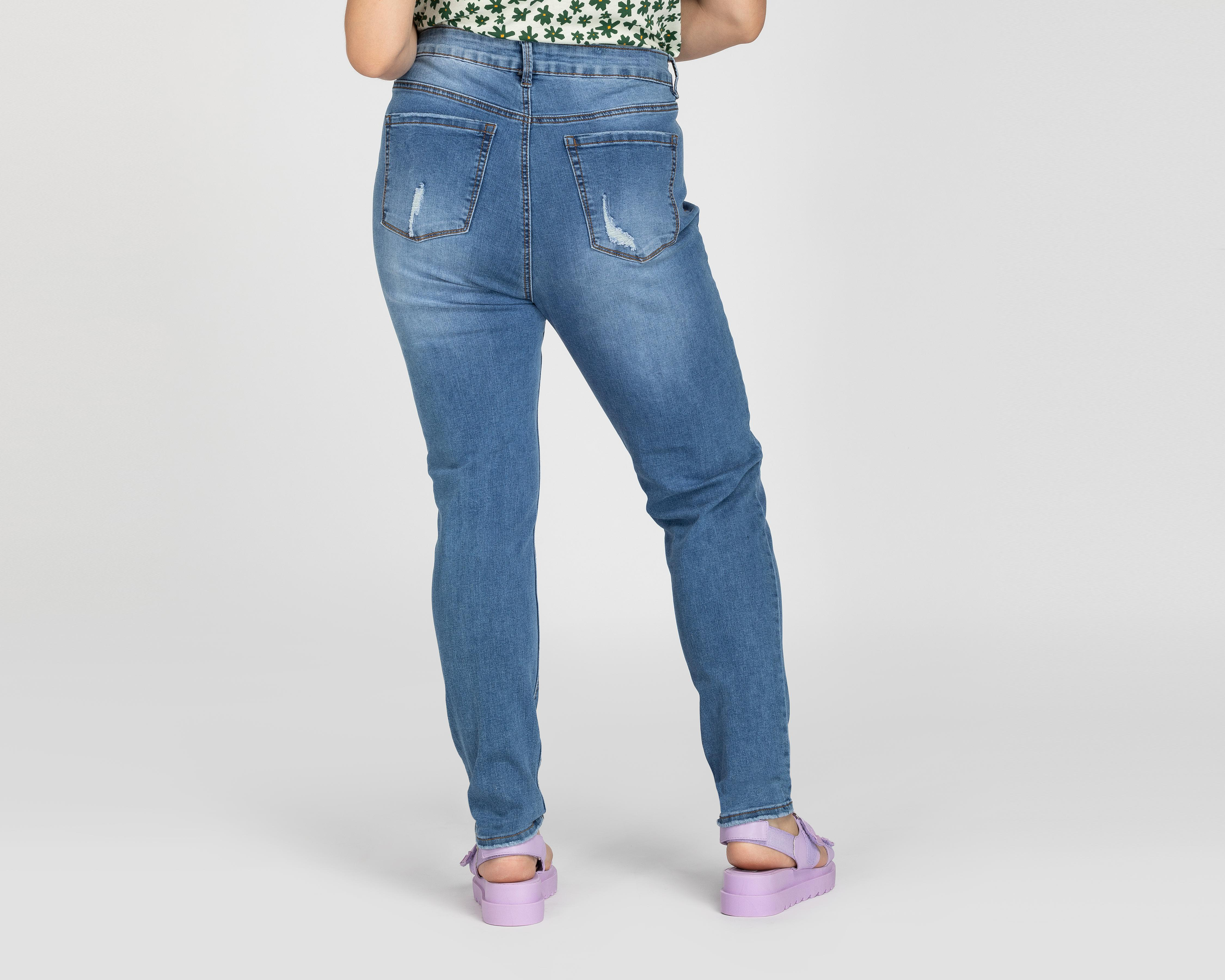 Foto 3 | Jeans Refill Skinny con Destrucciones