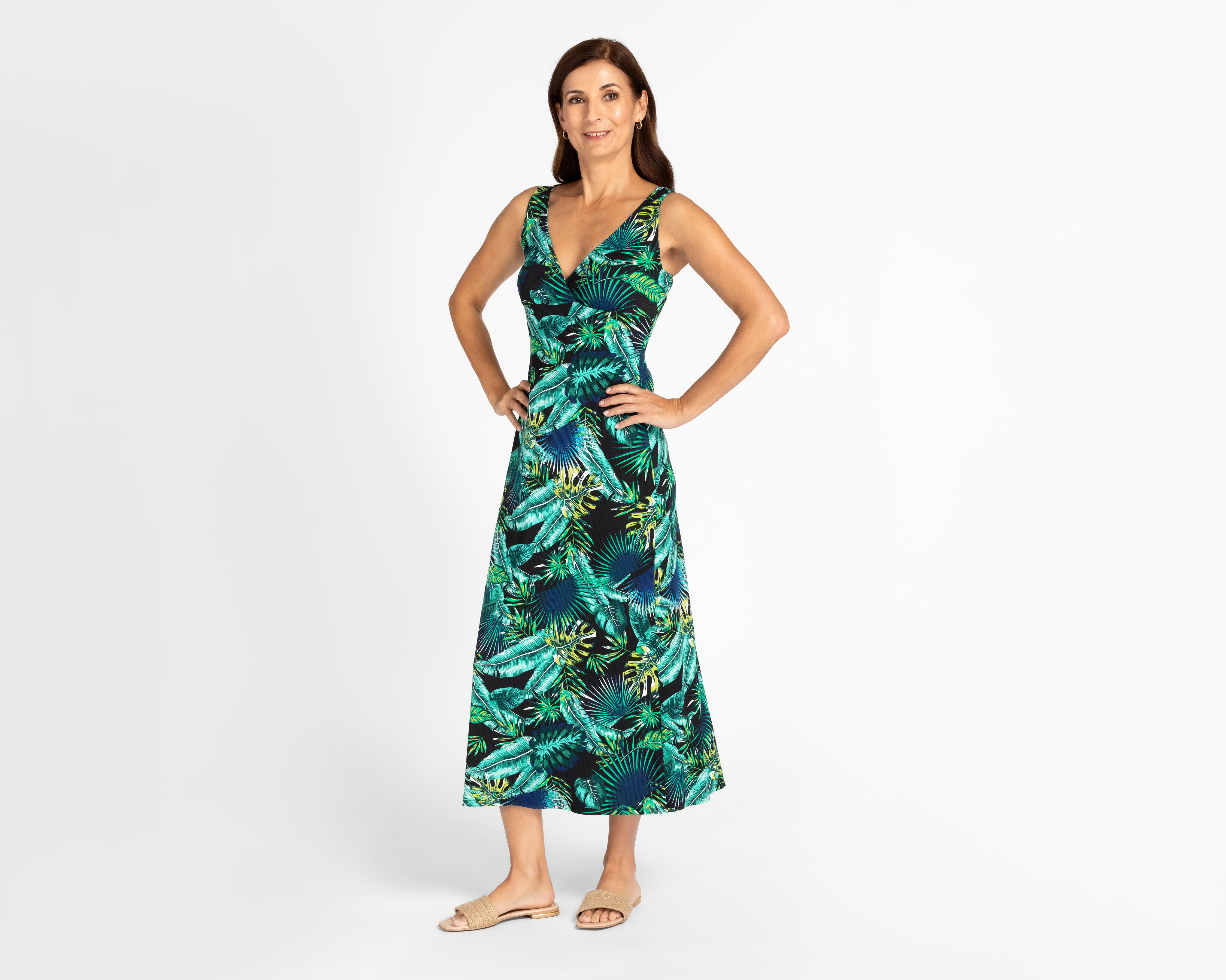 Foto 1 | Vestido Lady Sun de Playa Largo sin Mangas Floreado