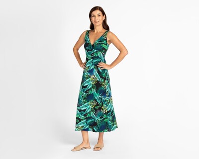 Foto 1 | Vestido Lady Sun de Playa Largo sin Mangas Floreado