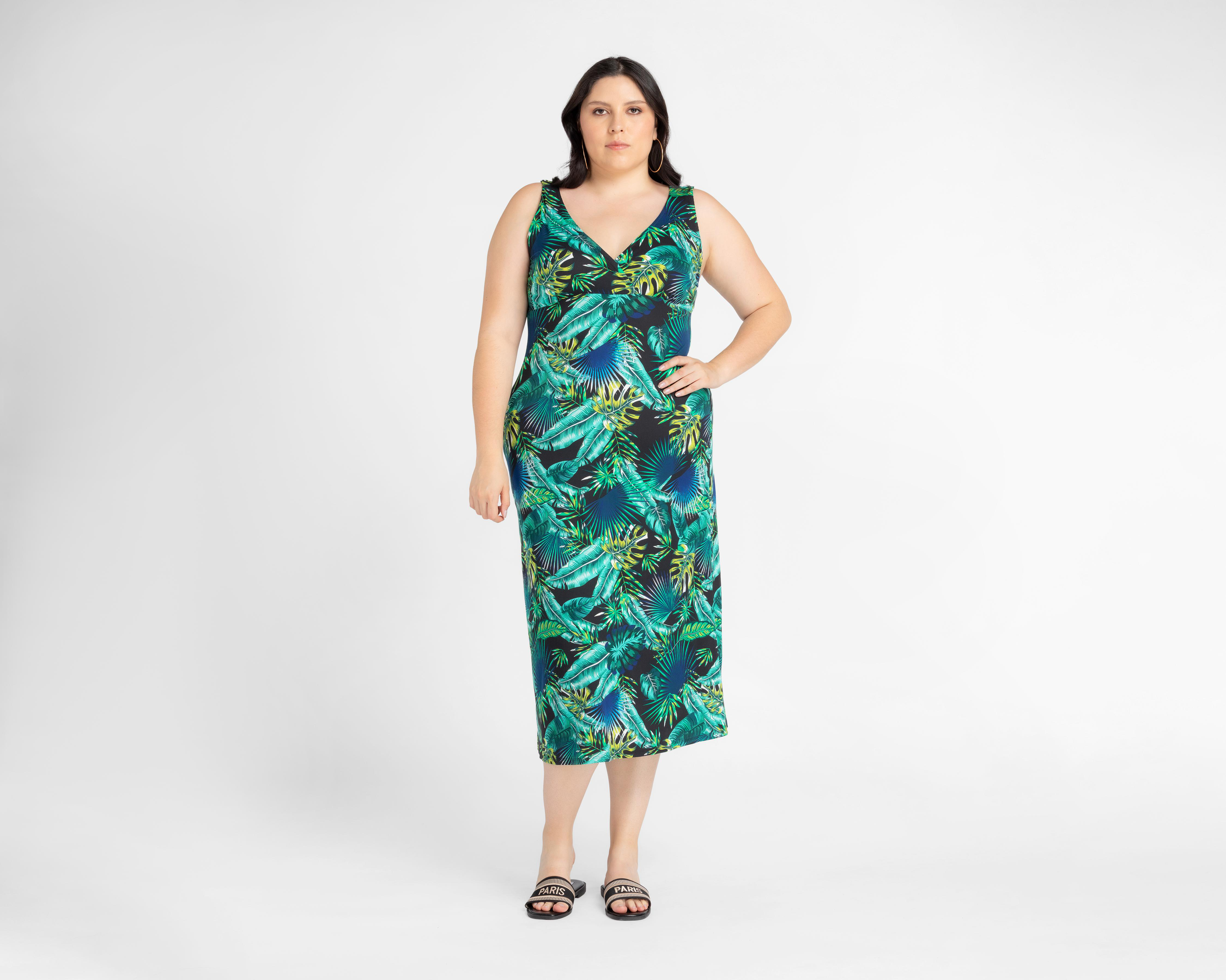 Foto 4 | Vestido Lady Sun de Playa Largo sin Mangas Floreado