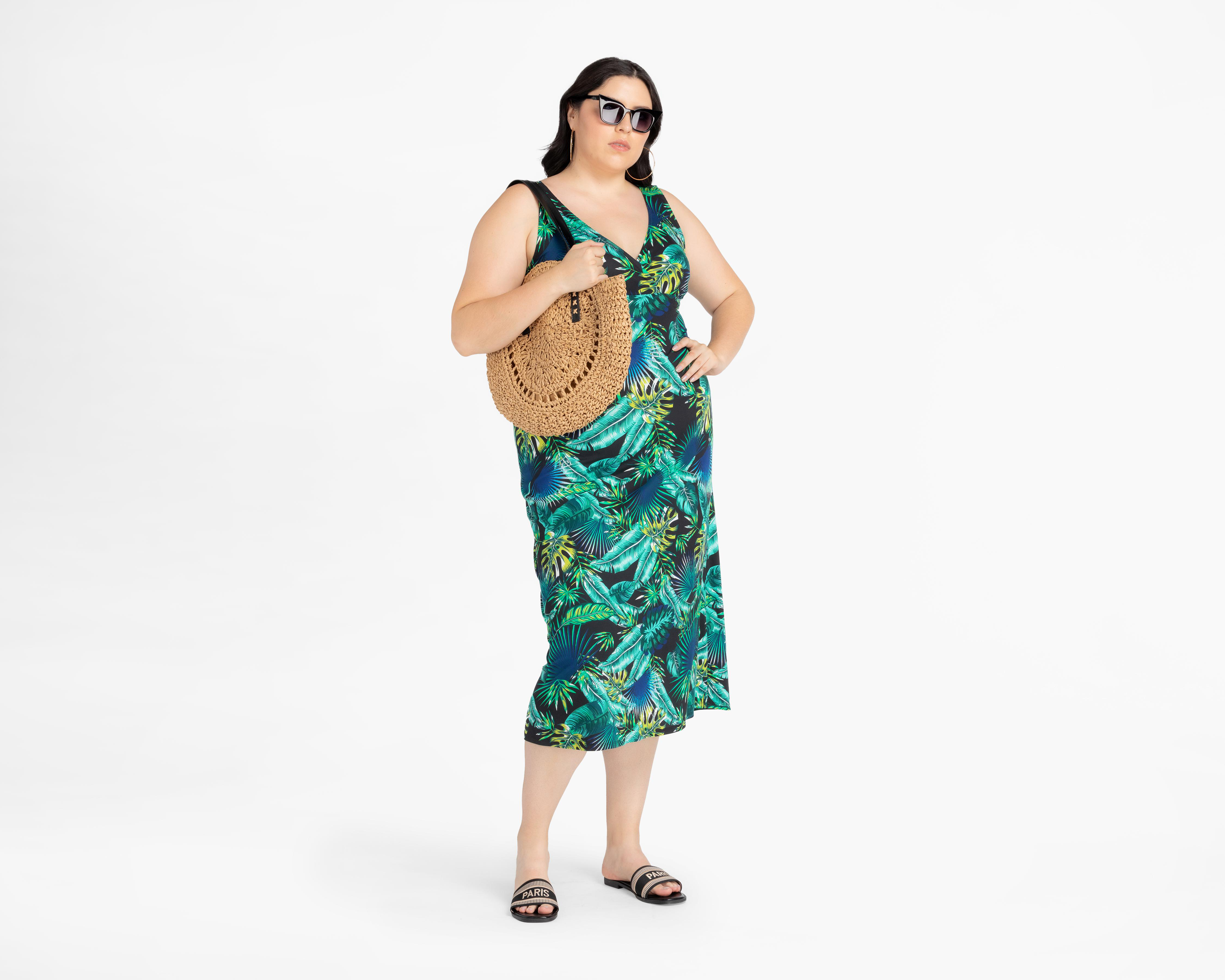 Foto 5 | Vestido Lady Sun de Playa Largo sin Mangas Floreado