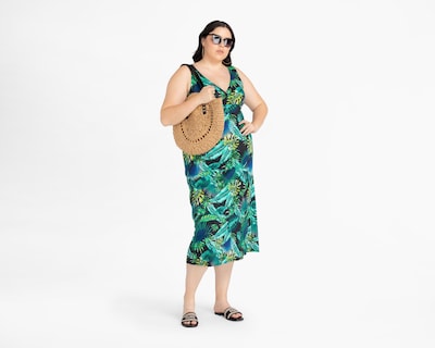 Foto 5 | Vestido Lady Sun de Playa Largo sin Mangas Floreado
