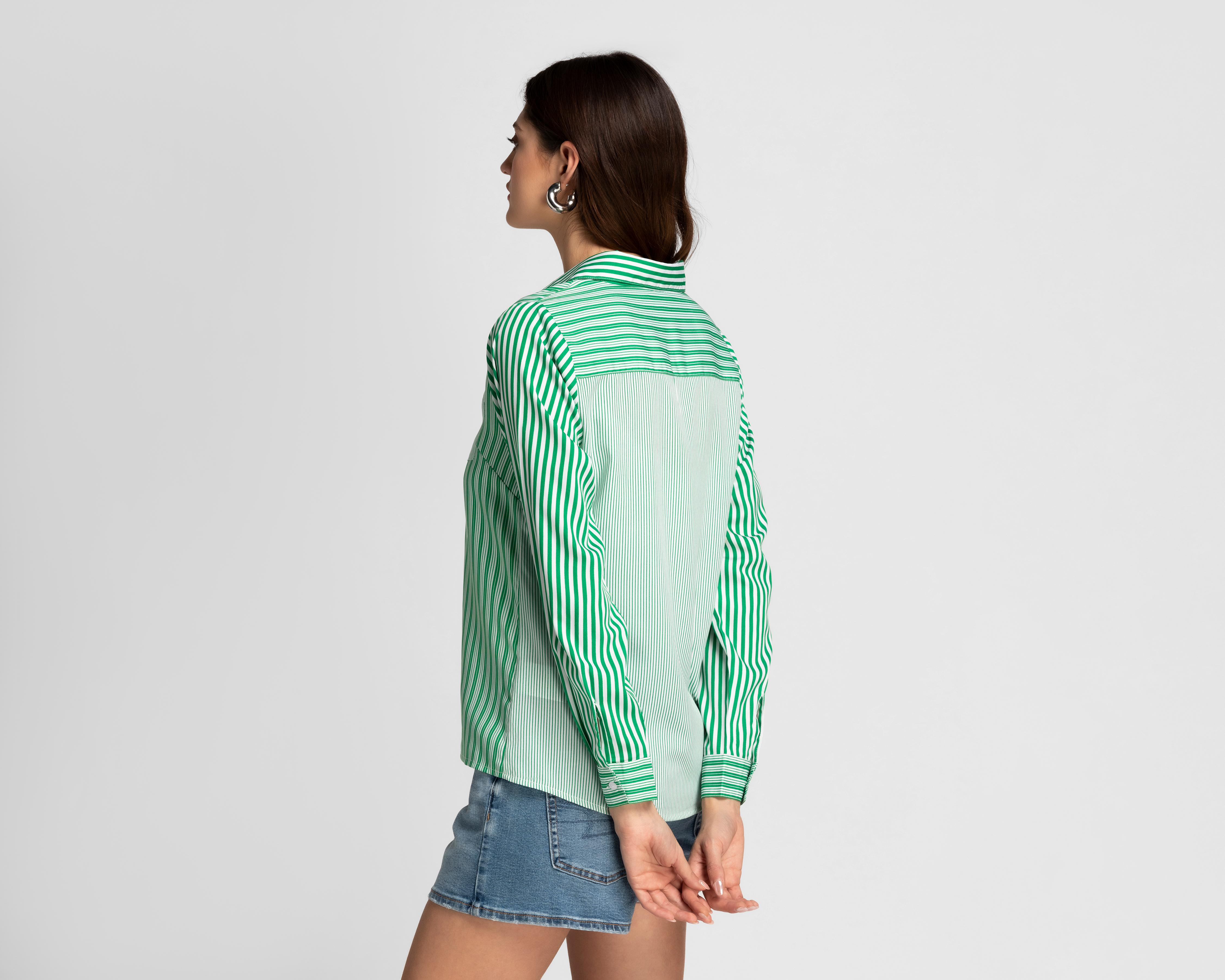 Foto 4 pulgar | Blusa Refill Manga Larga a Rayas