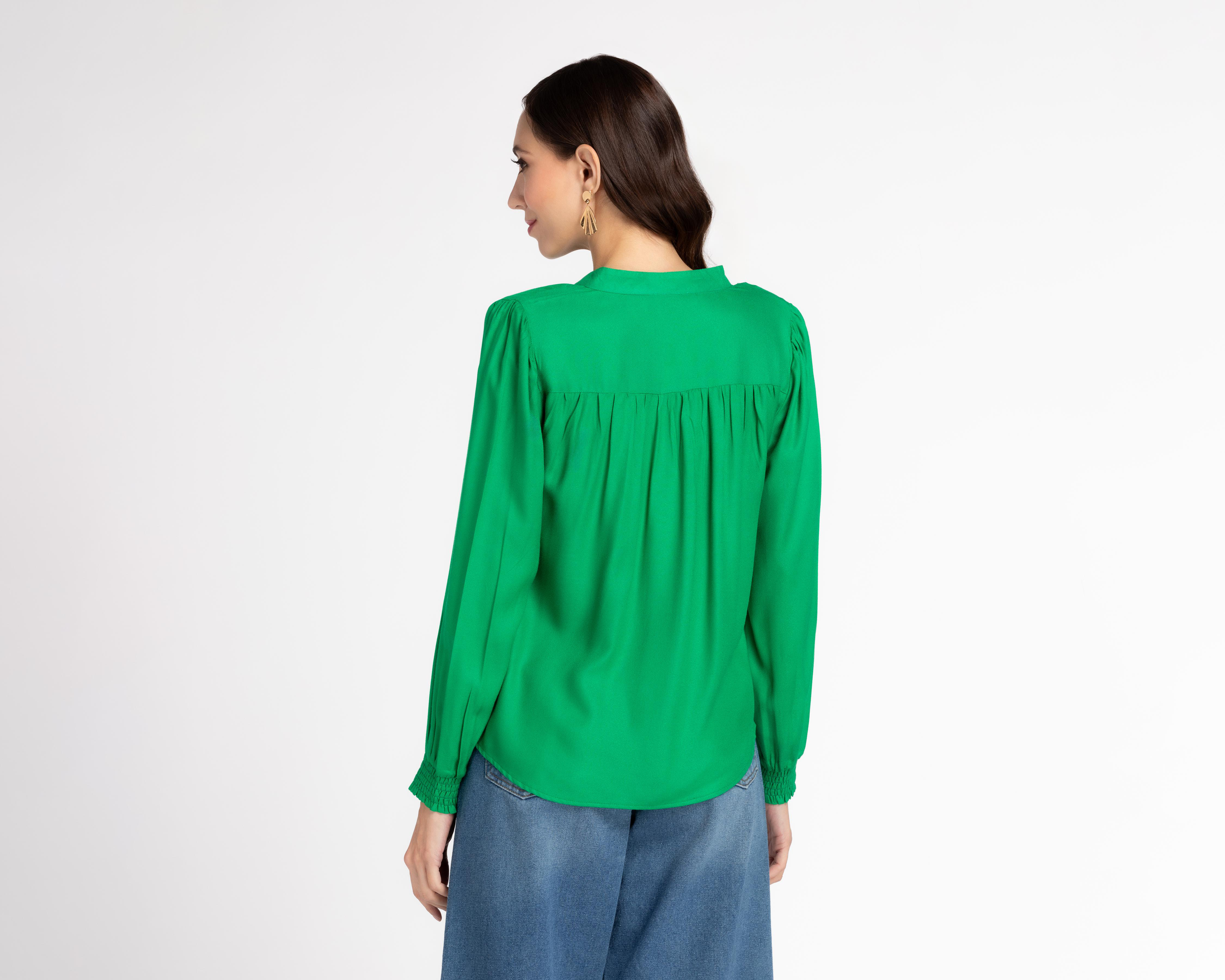 Foto 3 | Blusa Sahara Manga Larga Escote V