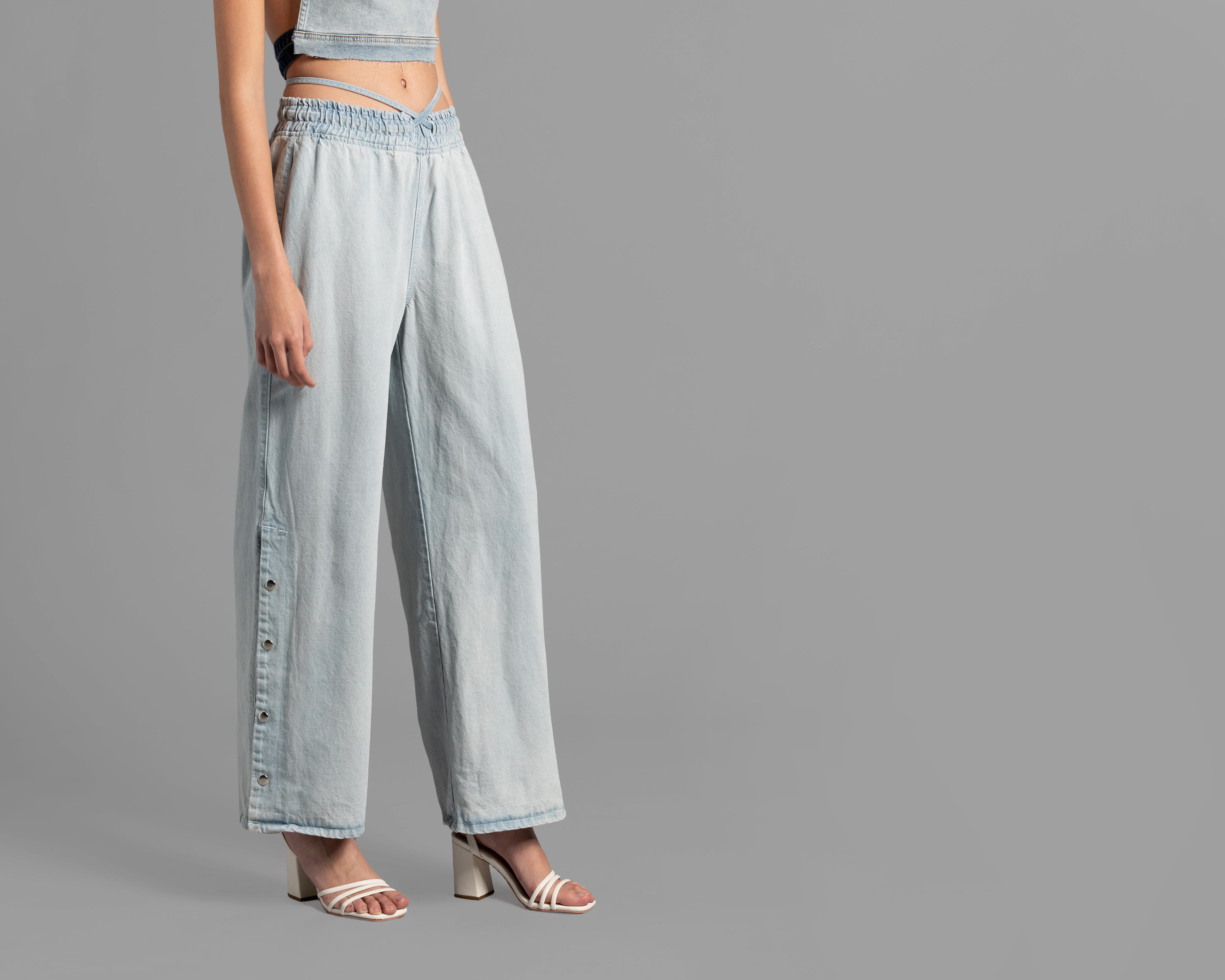 Jeans Thinner Recto con Botones