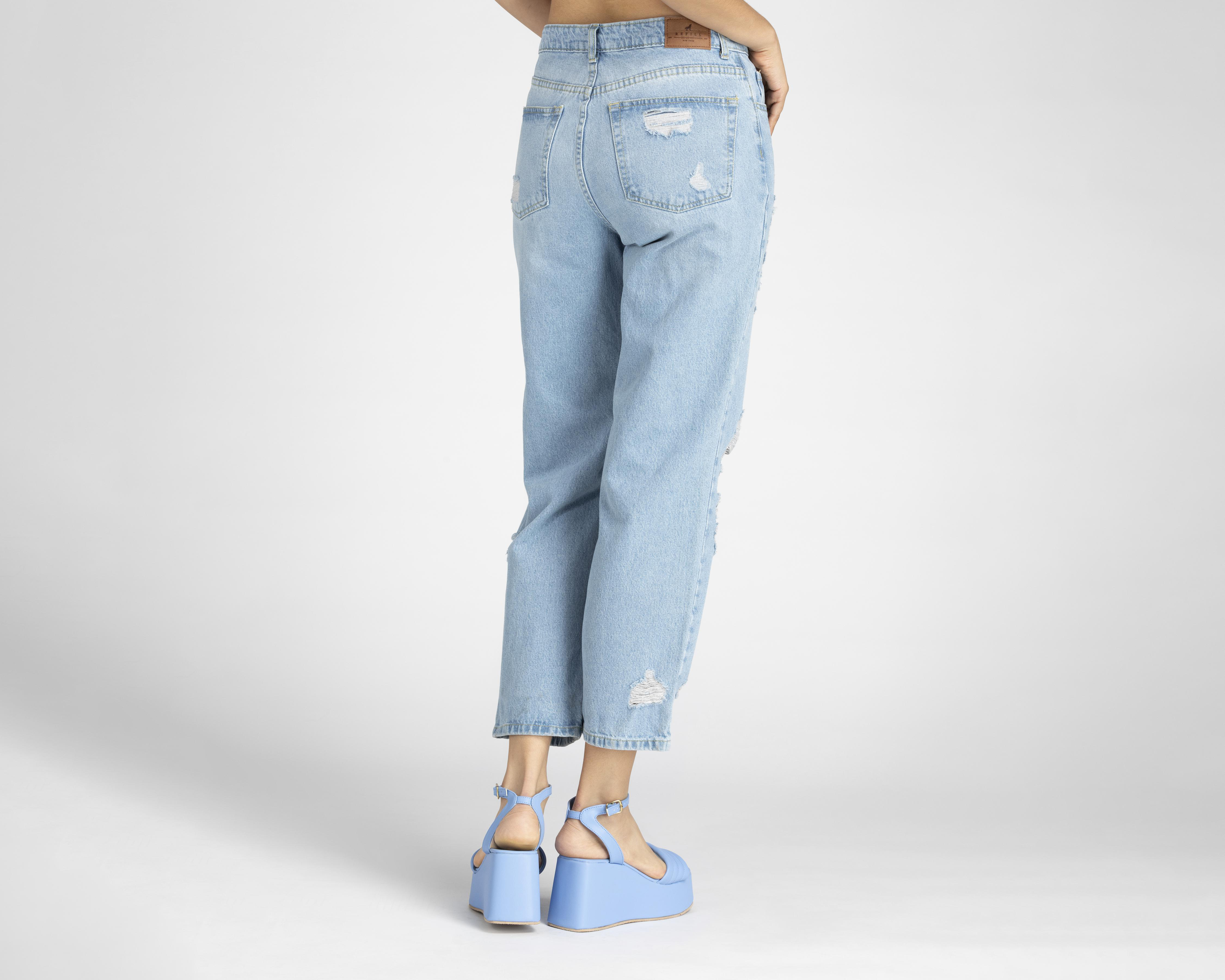 Foto 4 pulgar | Jeans Straight Refill para Mujer