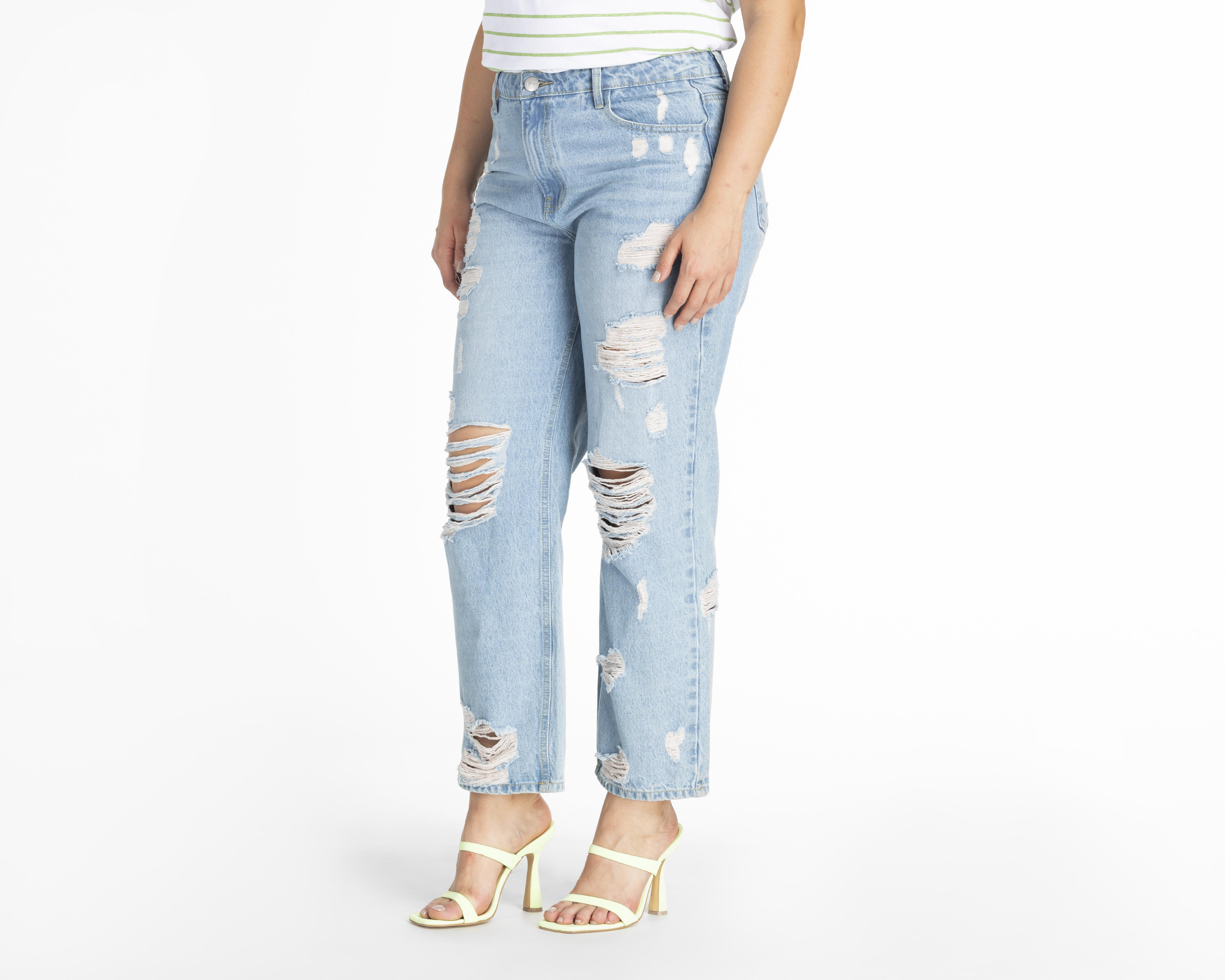Foto 5 pulgar | Jeans Straight Refill para Mujer