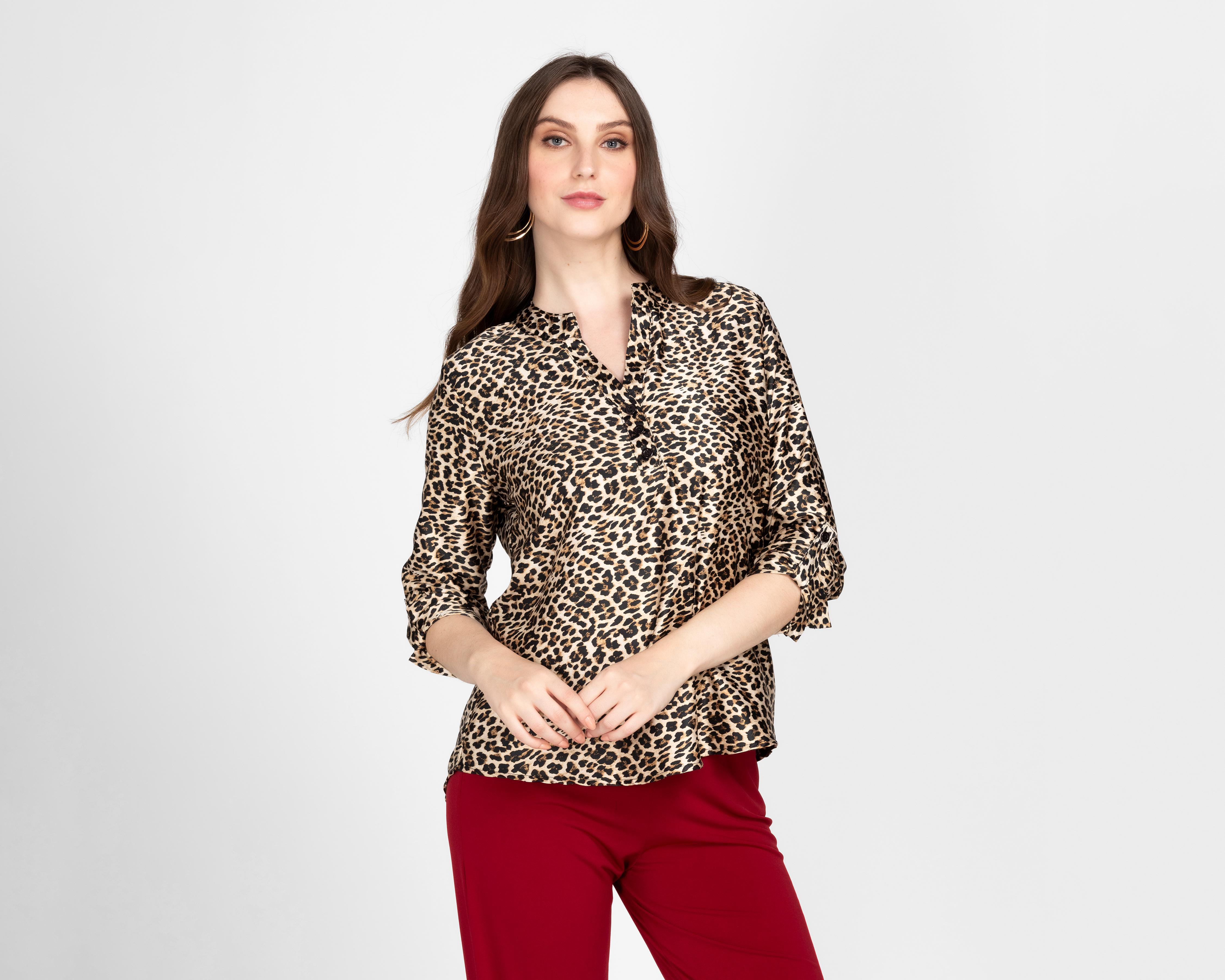 Blusa Sahara Manga Larga para Mujer