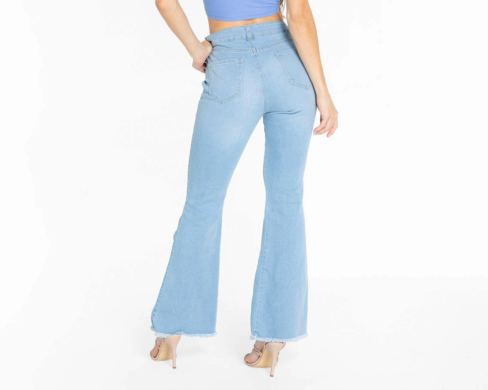 Foto 4 | Jeans Bebe Flare Azul