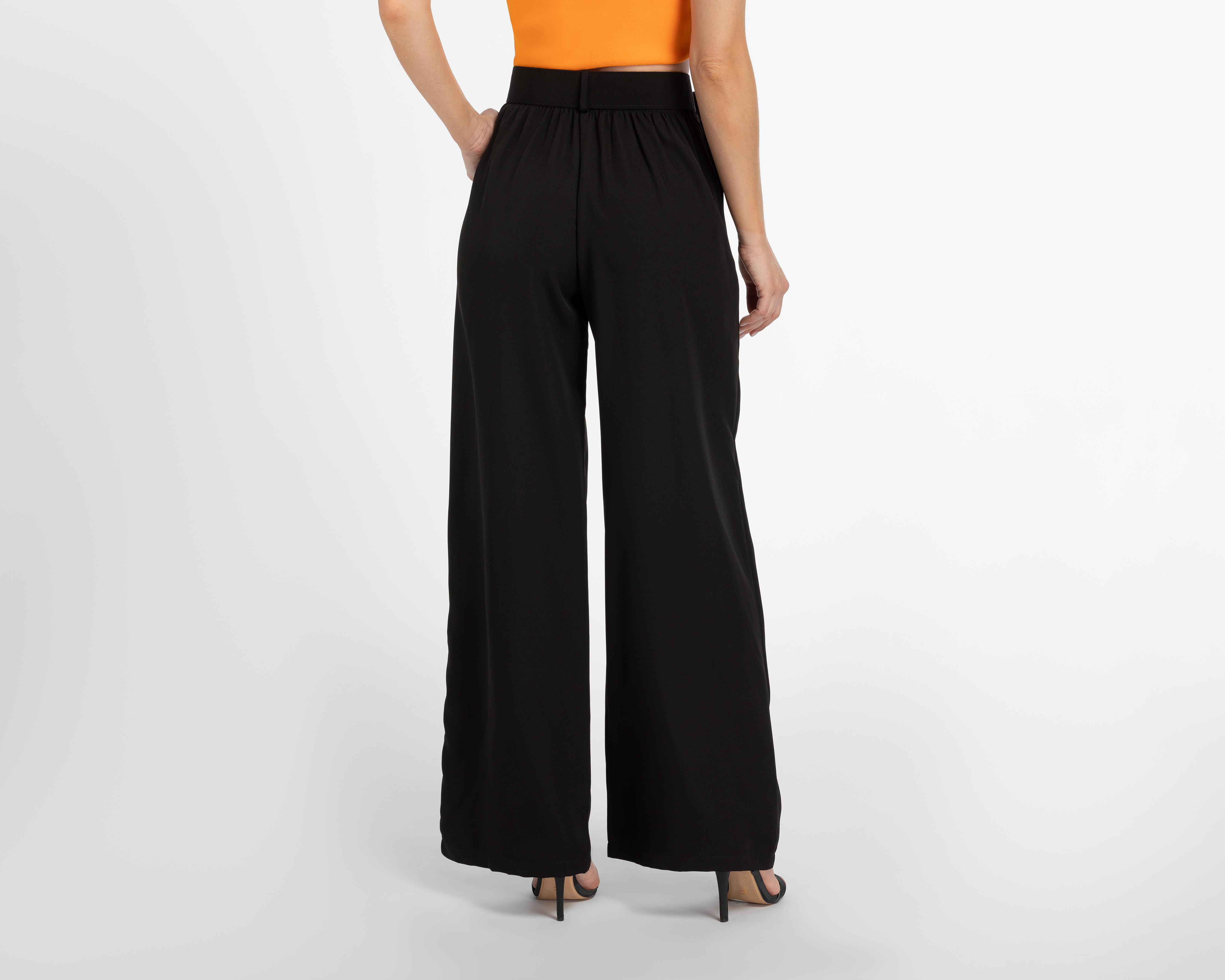 Foto 4 pulgar | Pantalón ancho Jennifer Lopez Negro