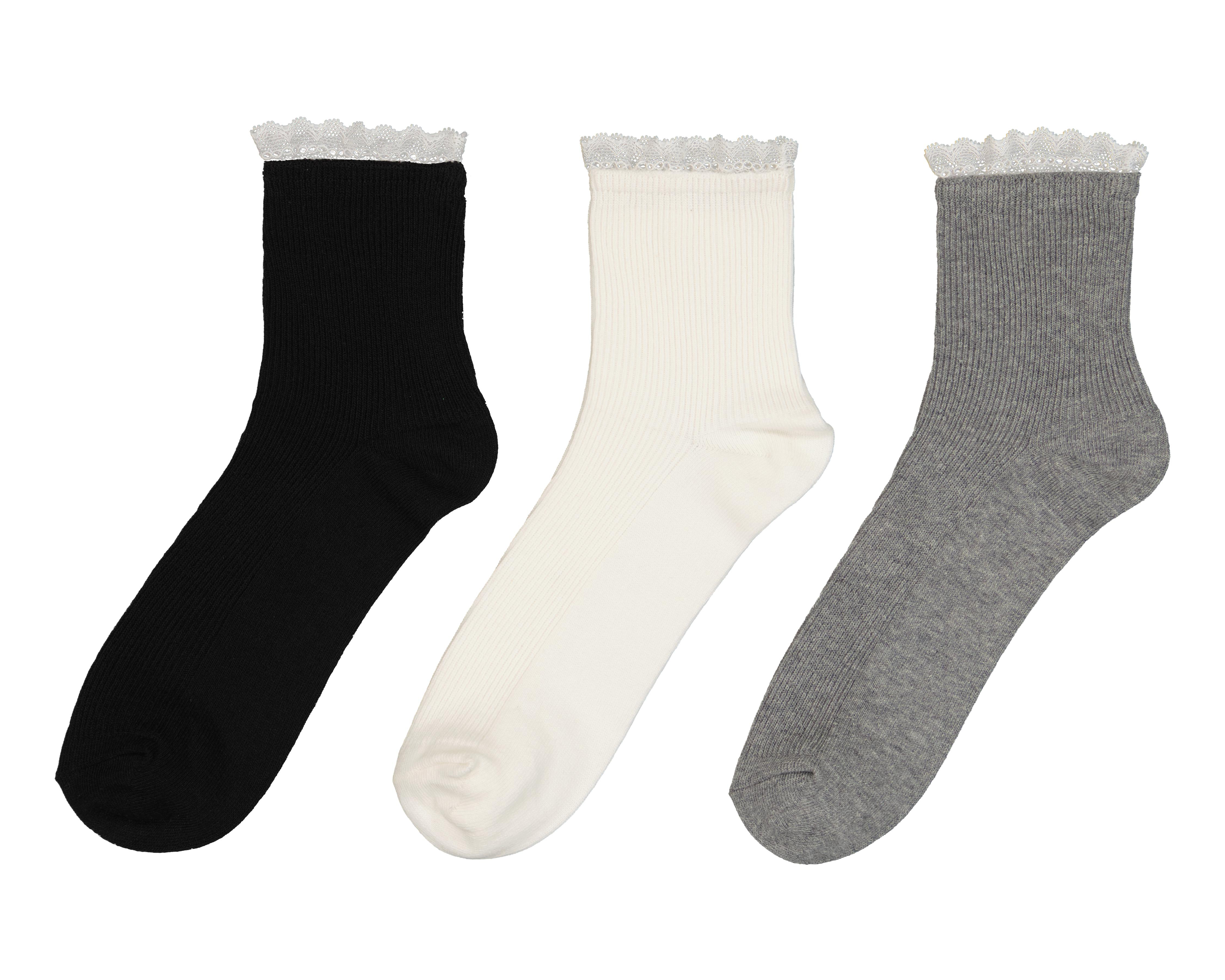 Calcetas Tobilleras Bebe para Mujer 3 Pares